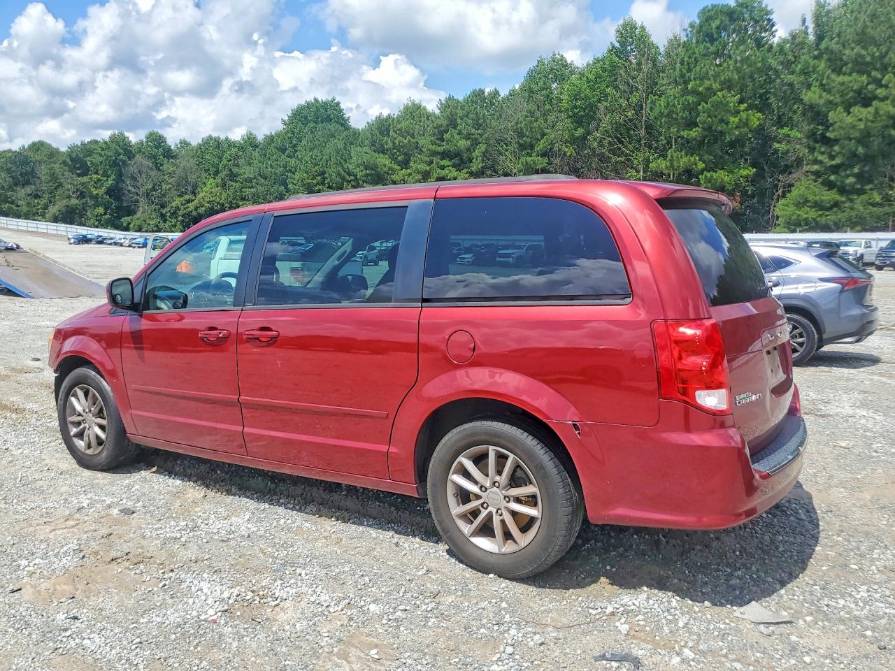2014 Dodge Grand Caravan Sxt Red vin: 2C4RDGCG6ER341896