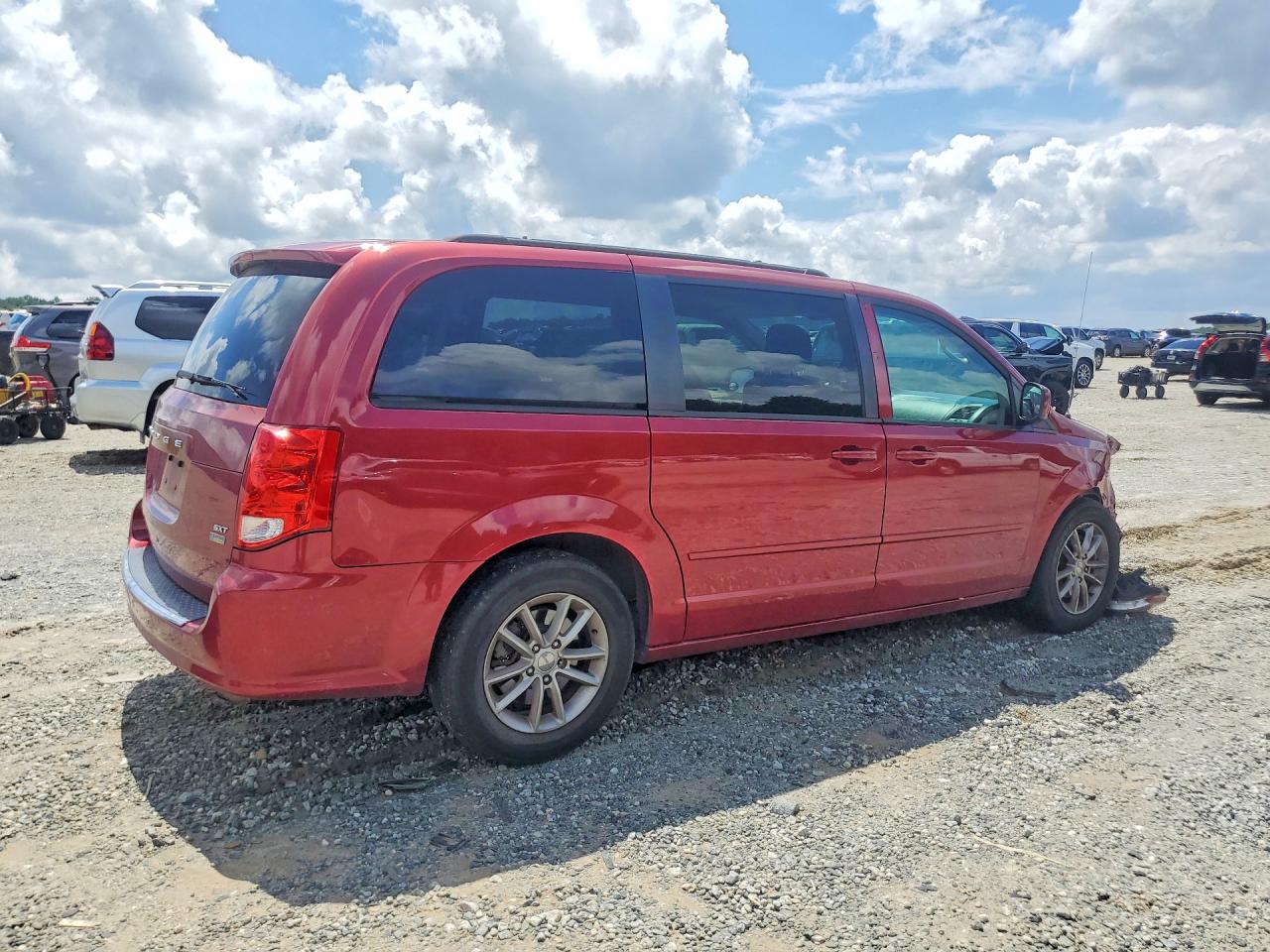 2014 Dodge Grand Caravan Sxt Red vin: 2C4RDGCG6ER341896