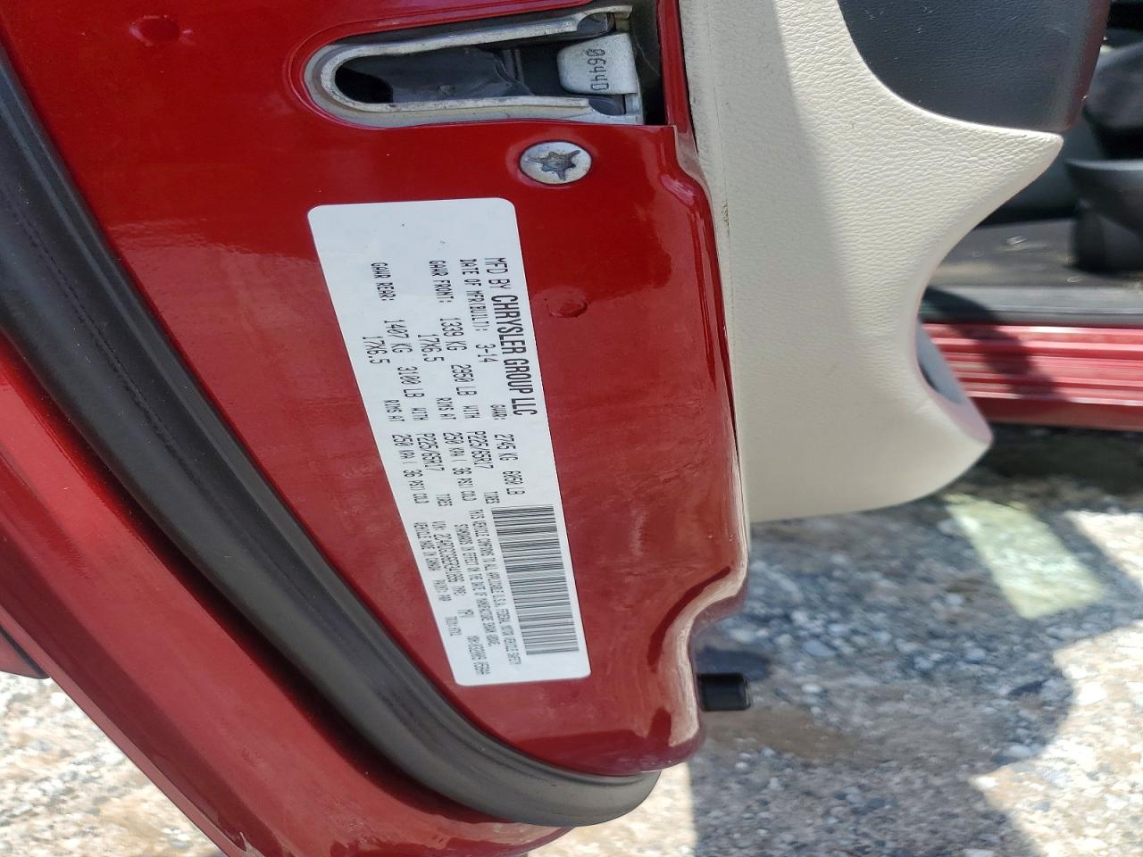 2014 Dodge Grand Caravan Sxt Red vin: 2C4RDGCG6ER341896