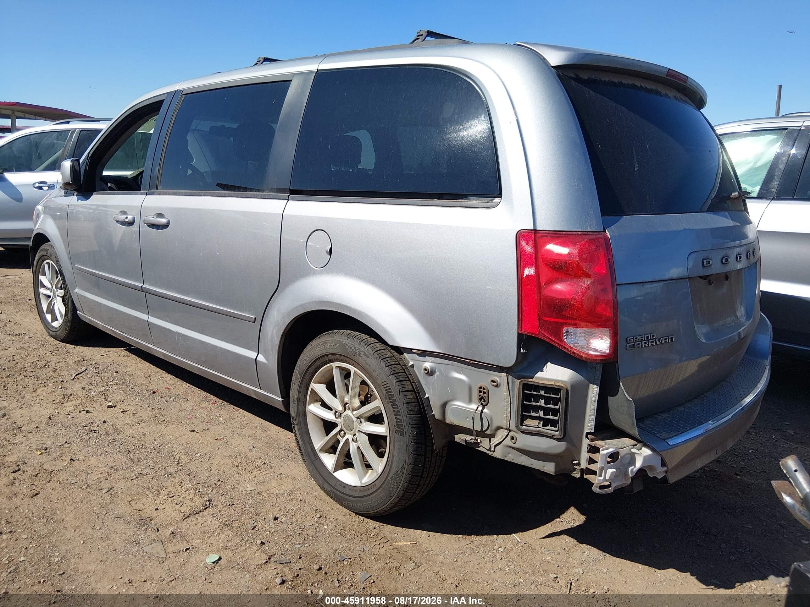 2015 Dodge Grand Caravan Sxt Silver vin: 2C4RDGCG6FR566644