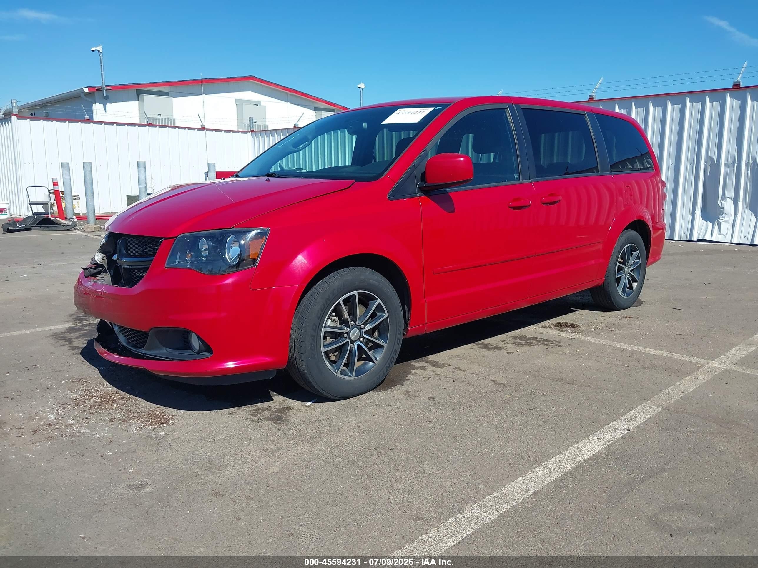 2015 Dodge Grand Caravan Sxt Red vin: 2C4RDGCG6FR587137