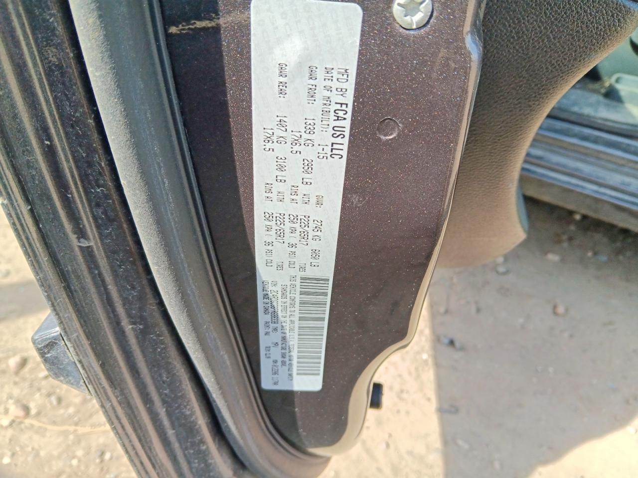 2015 Dodge Grand Caravan Sxt Серый vin: 2C4RDGCG6FR688338