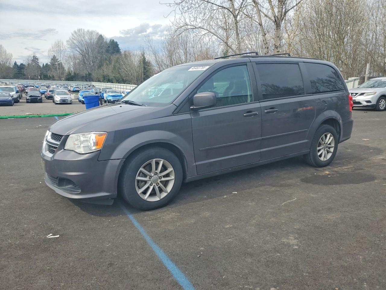 2015 Dodge Grand Caravan Sxt Gray vin: 2C4RDGCG6FR733679
