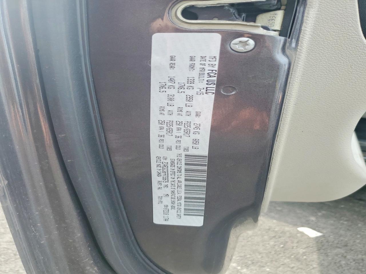2015 Dodge Grand Caravan Sxt Серый vin: 2C4RDGCG6FR733679