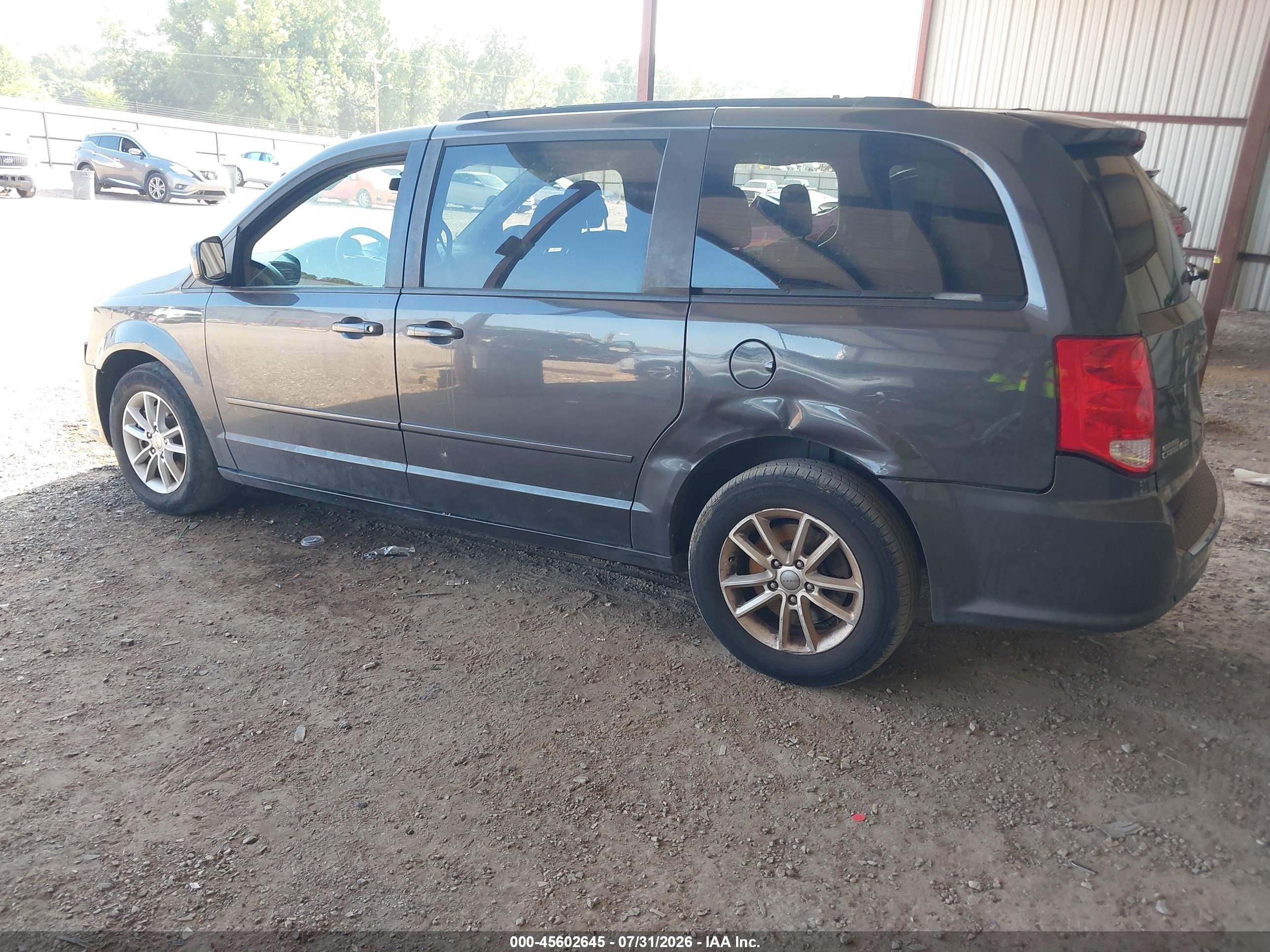 2015 Dodge Grand Caravan Sxt Gray vin: 2C4RDGCG6FR744889