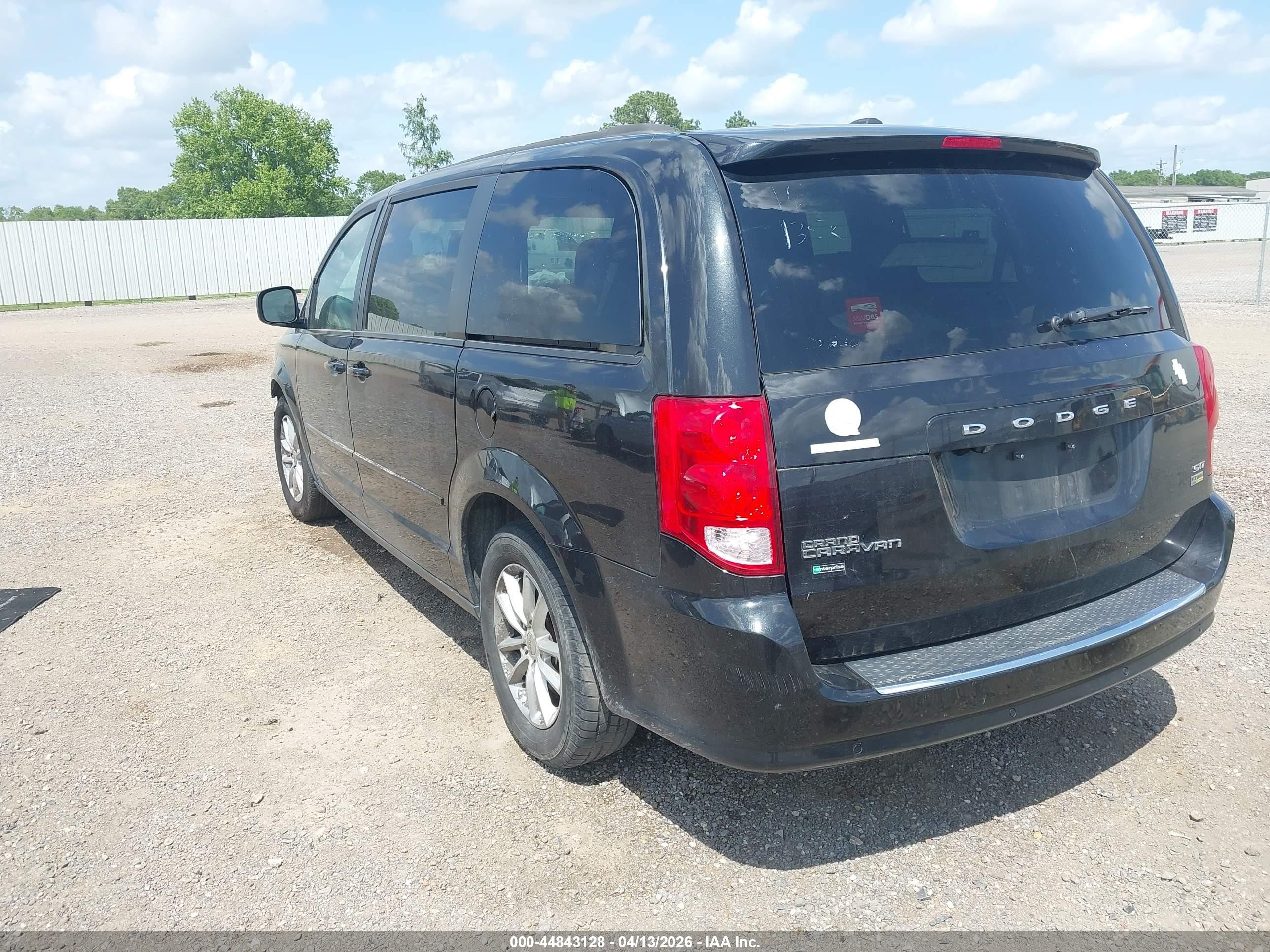 2016 Dodge Grand Caravan Sxt Black vin: 2C4RDGCG6GR366803