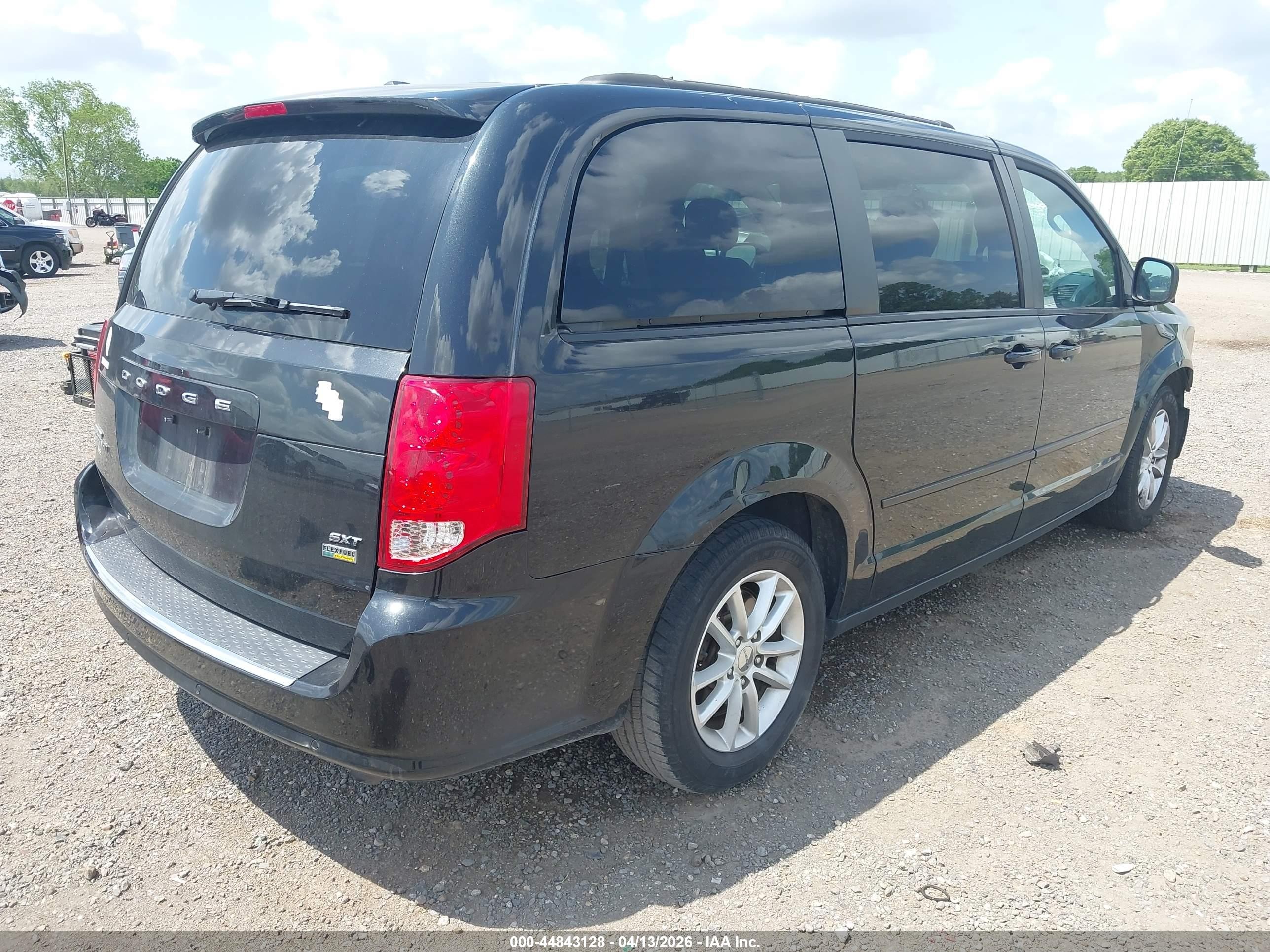 2016 Dodge Grand Caravan Sxt Black vin: 2C4RDGCG6GR366803