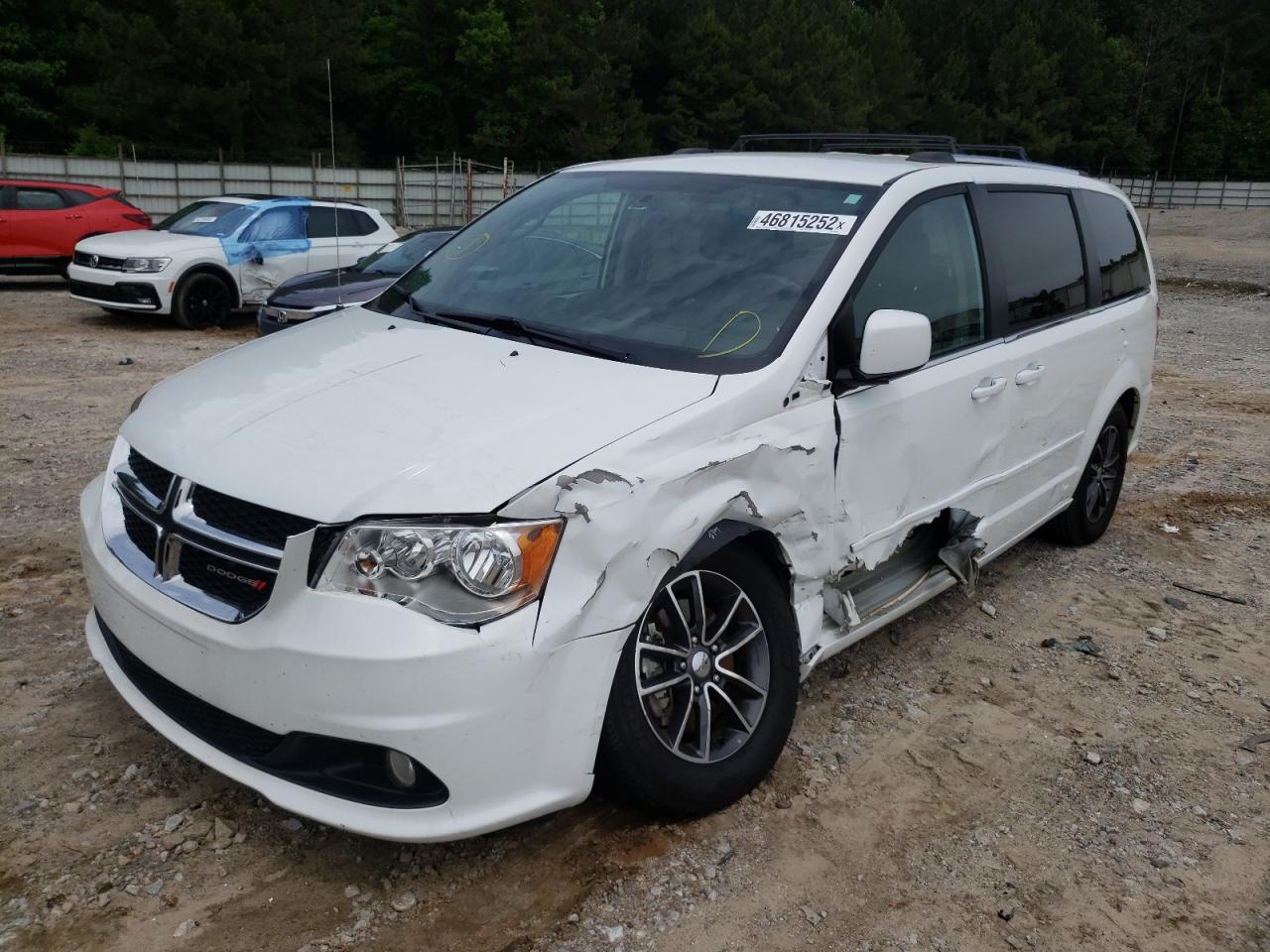2017 Dodge Grand Caravan Sxt White vin: 2C4RDGCG6HR672384