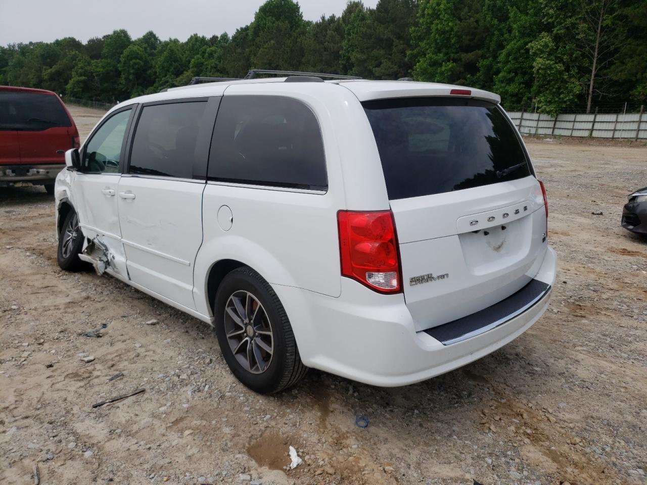 2017 Dodge Grand Caravan Sxt White vin: 2C4RDGCG6HR672384