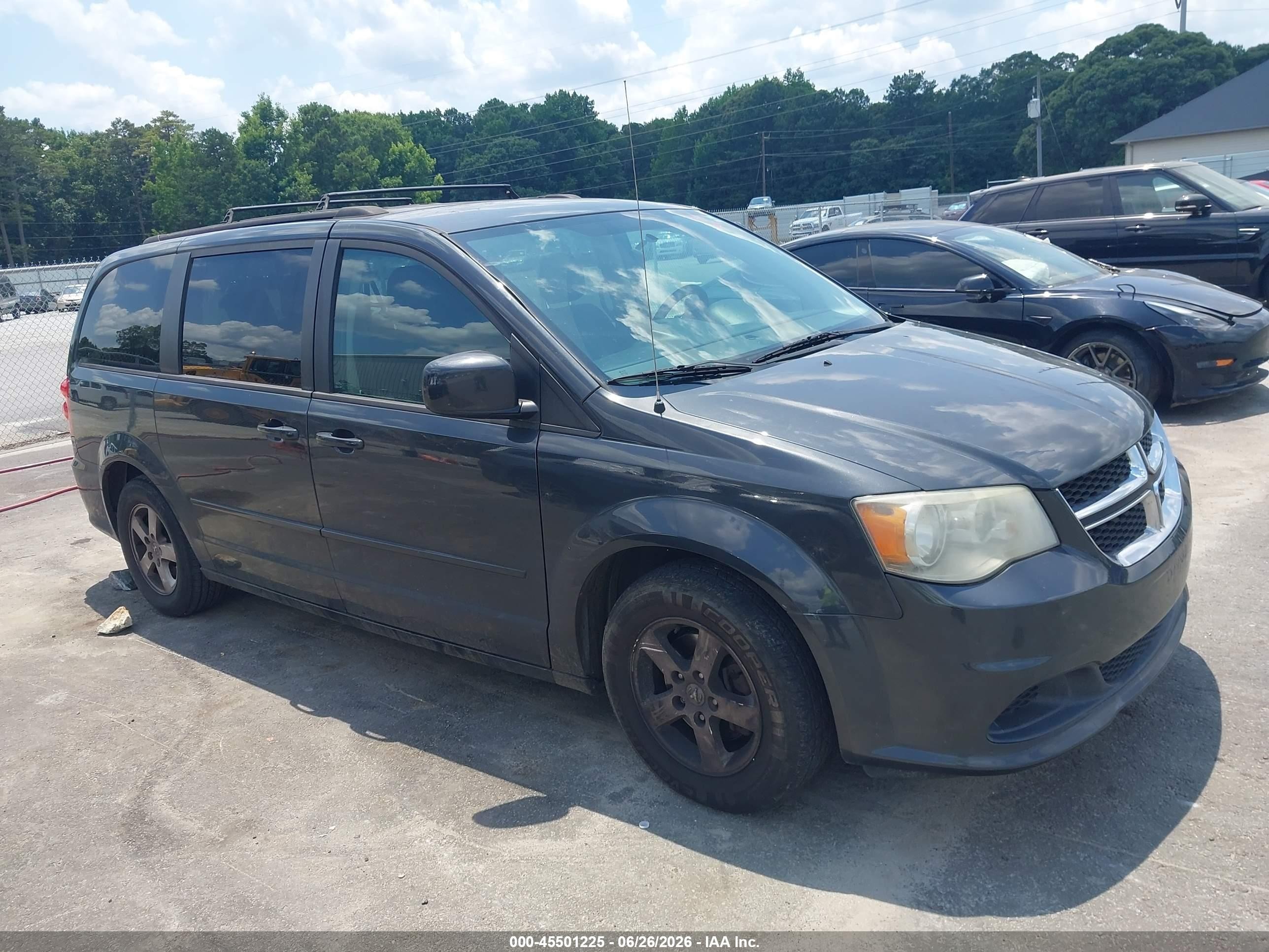 2012 Dodge Grand Caravan Sxt Gray vin: 2C4RDGCG7CR121602