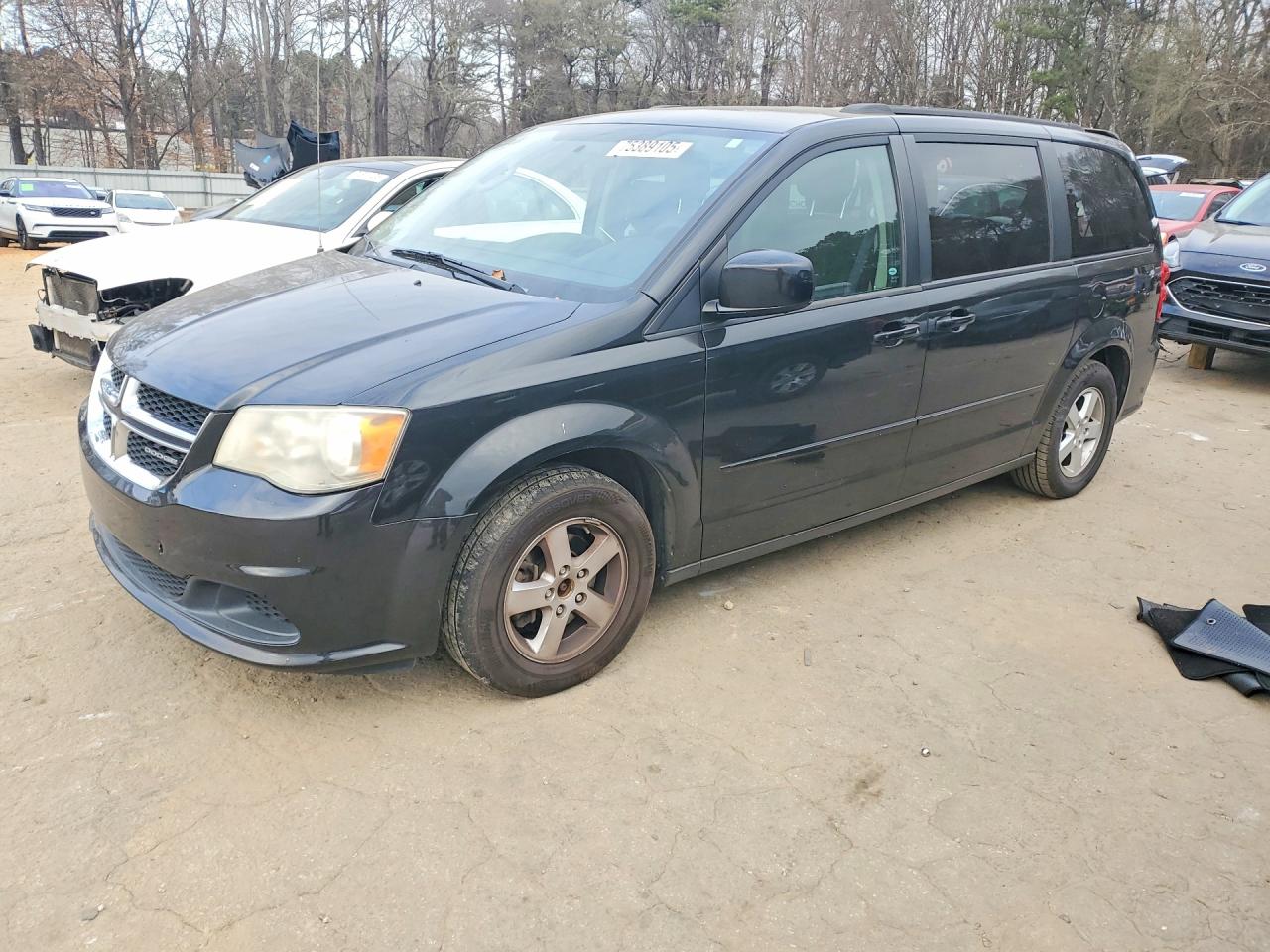 2012 Dodge Grand Caravan Sxt Black vin: 2C4RDGCG7CR148833