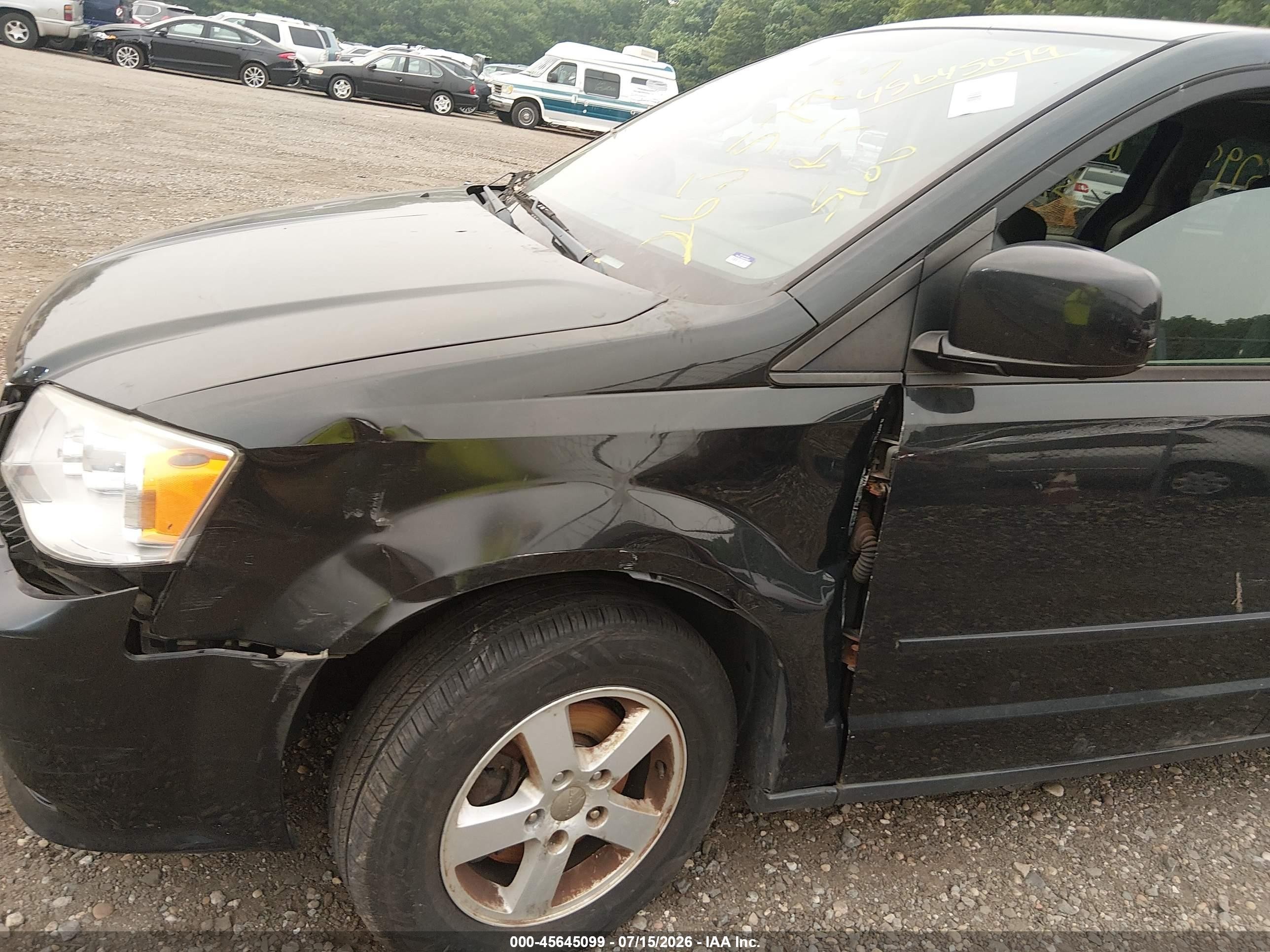 2012 Dodge Grand Caravan Sxt Black vin: 2C4RDGCG7CR173487