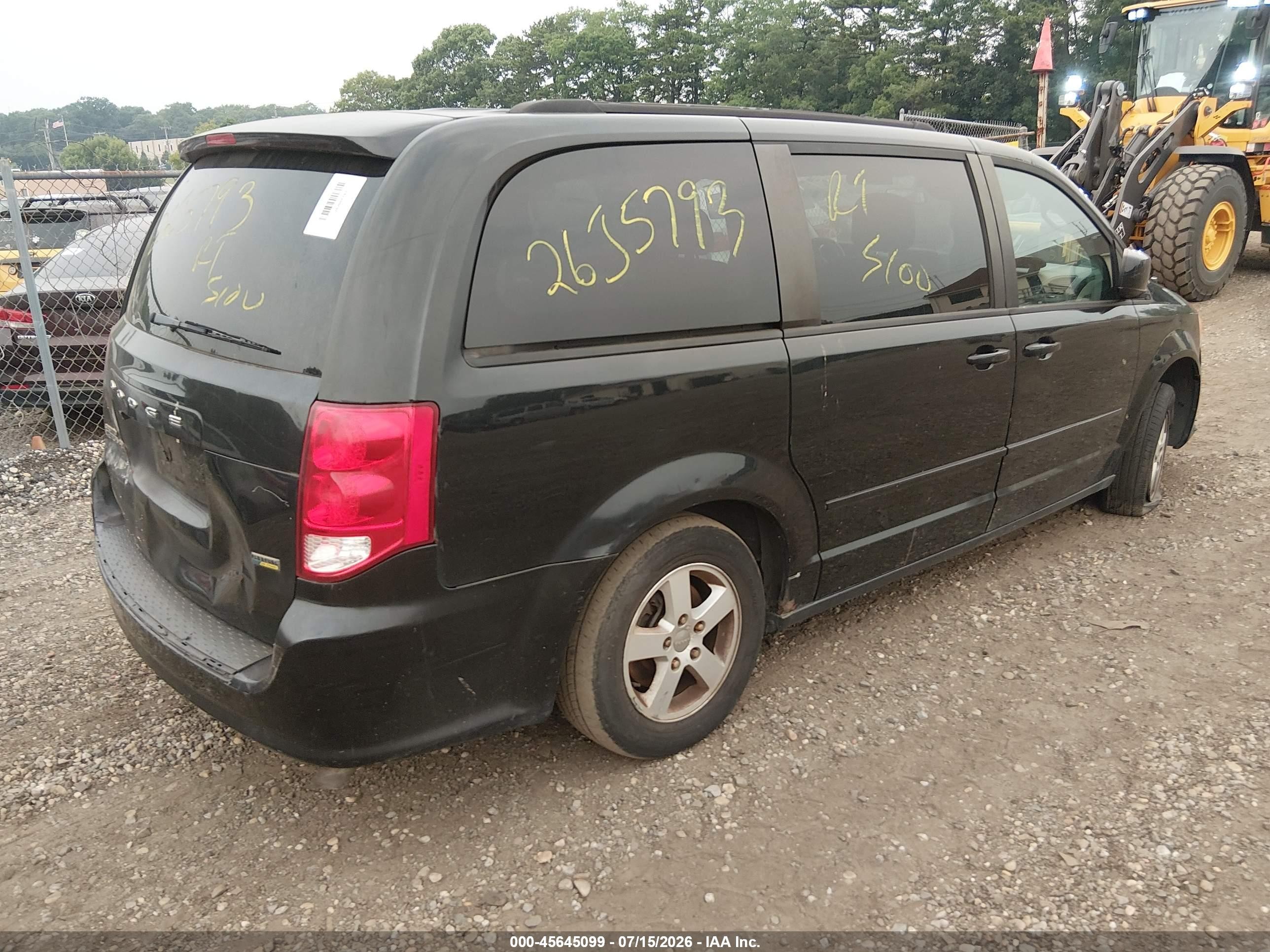2012 Dodge Grand Caravan Sxt Black vin: 2C4RDGCG7CR173487