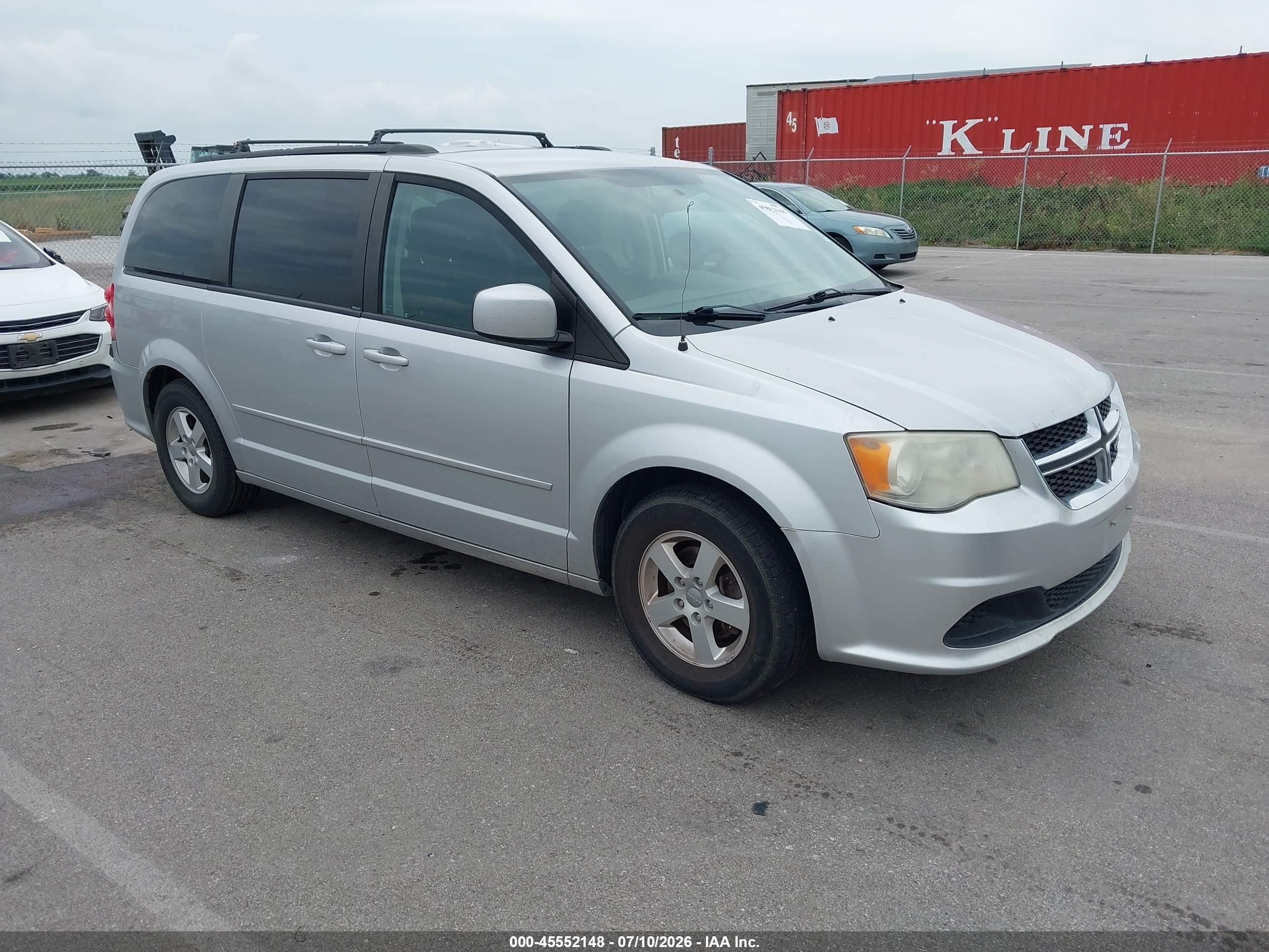 2012 Dodge Grand Caravan Sxt Silver vin: 2C4RDGCG7CR298716