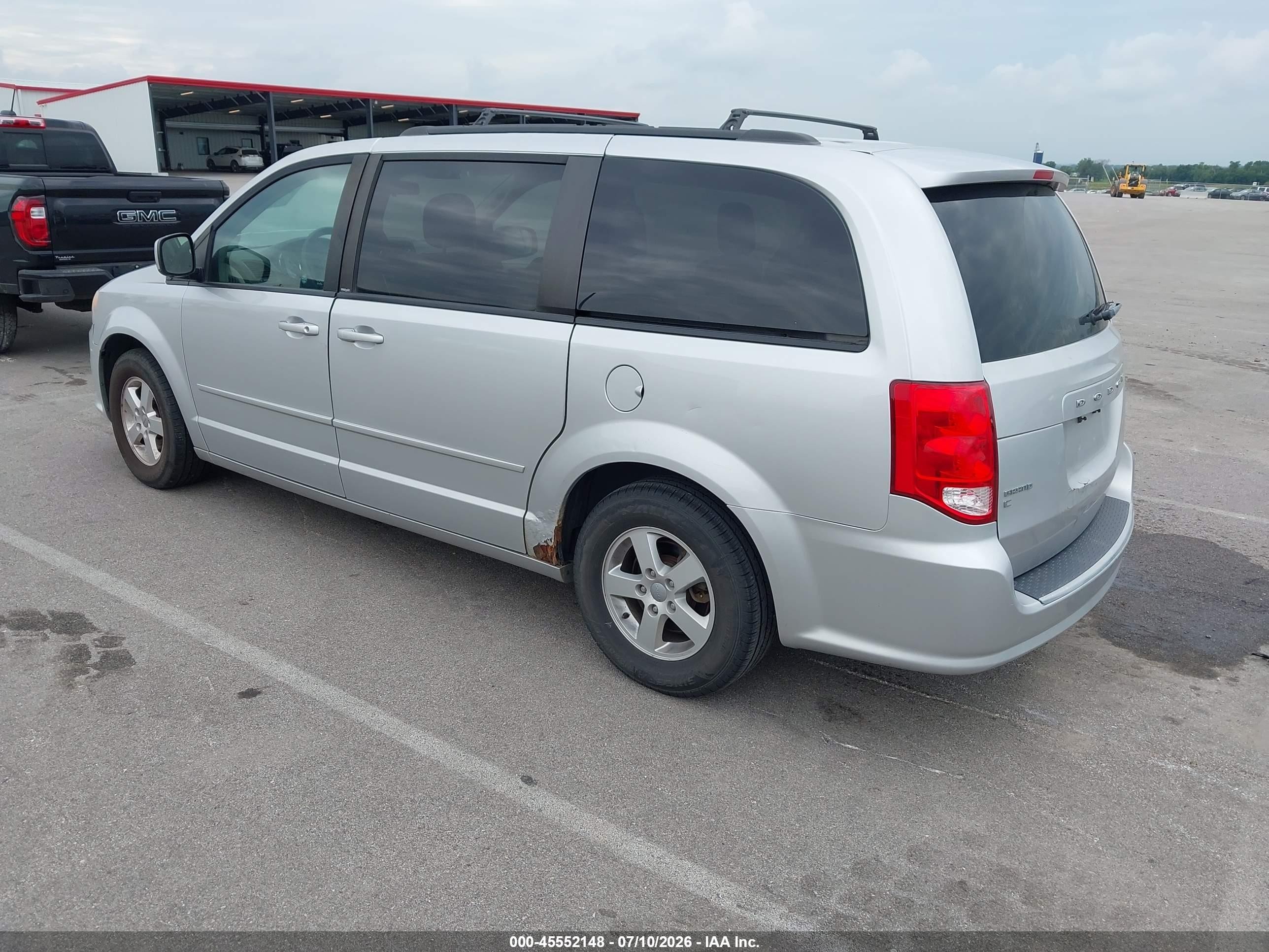 2012 Dodge Grand Caravan Sxt Silver vin: 2C4RDGCG7CR298716
