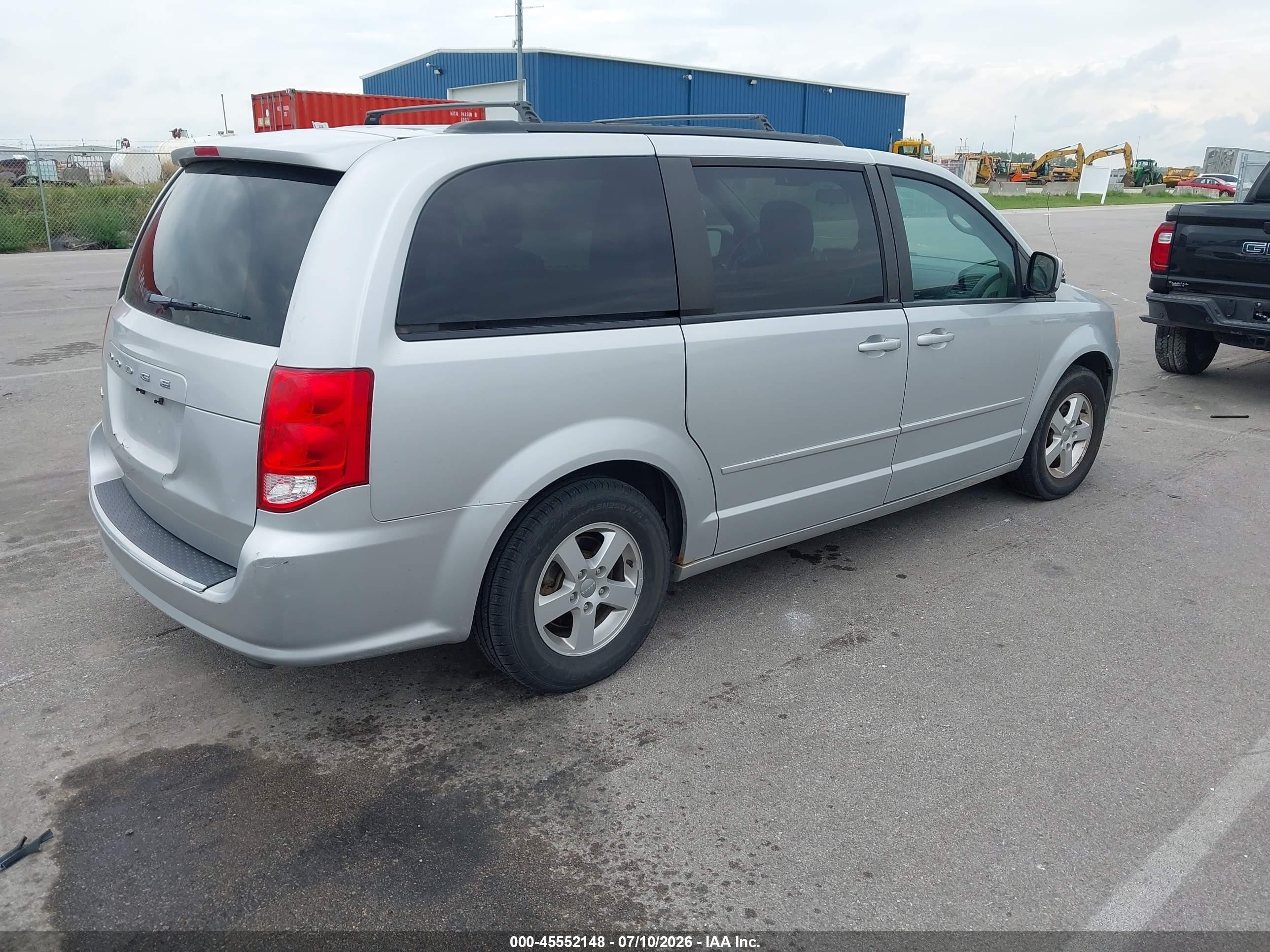 2012 Dodge Grand Caravan Sxt Silver vin: 2C4RDGCG7CR298716