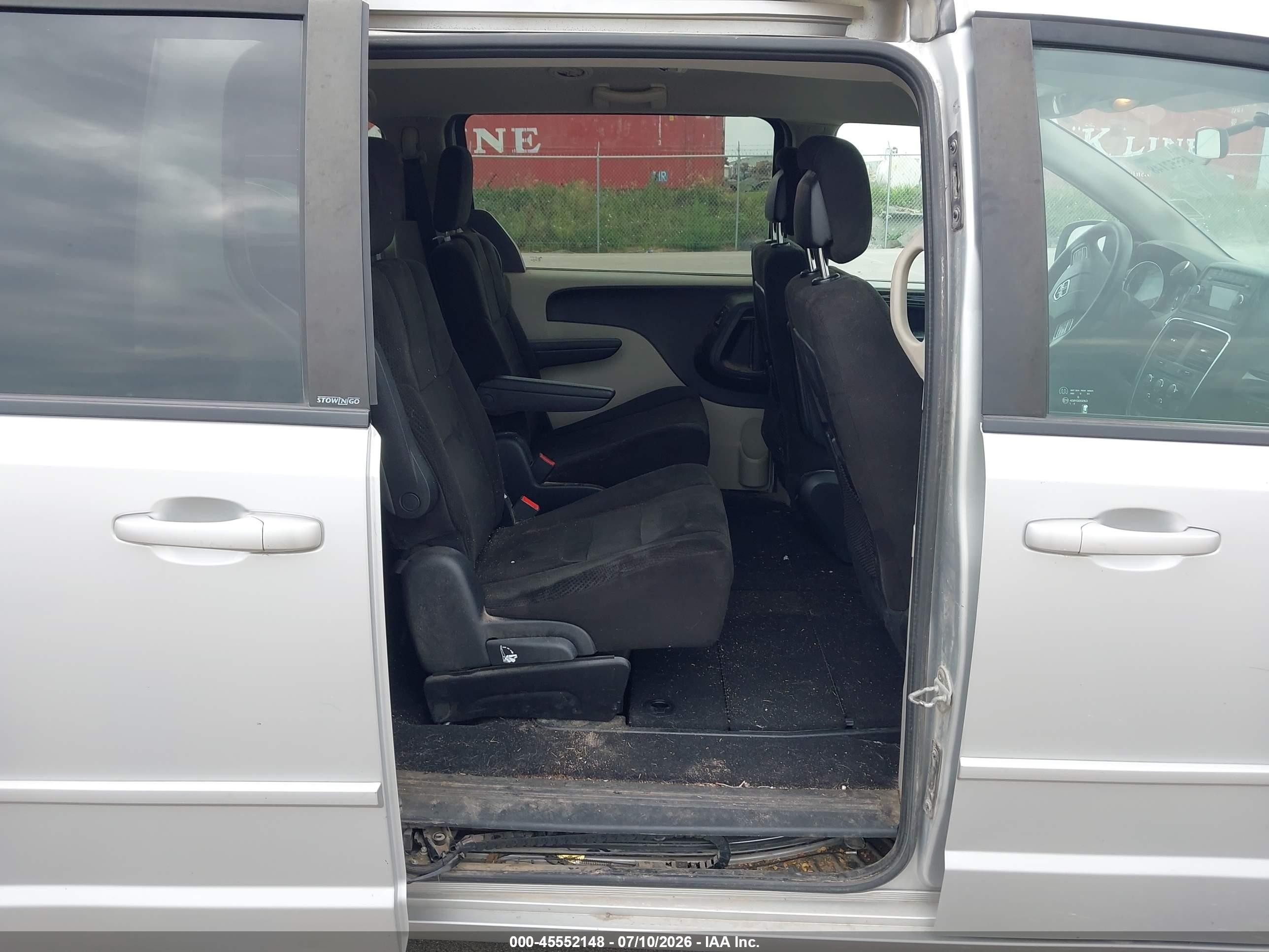 2012 Dodge Grand Caravan Sxt Silver vin: 2C4RDGCG7CR298716