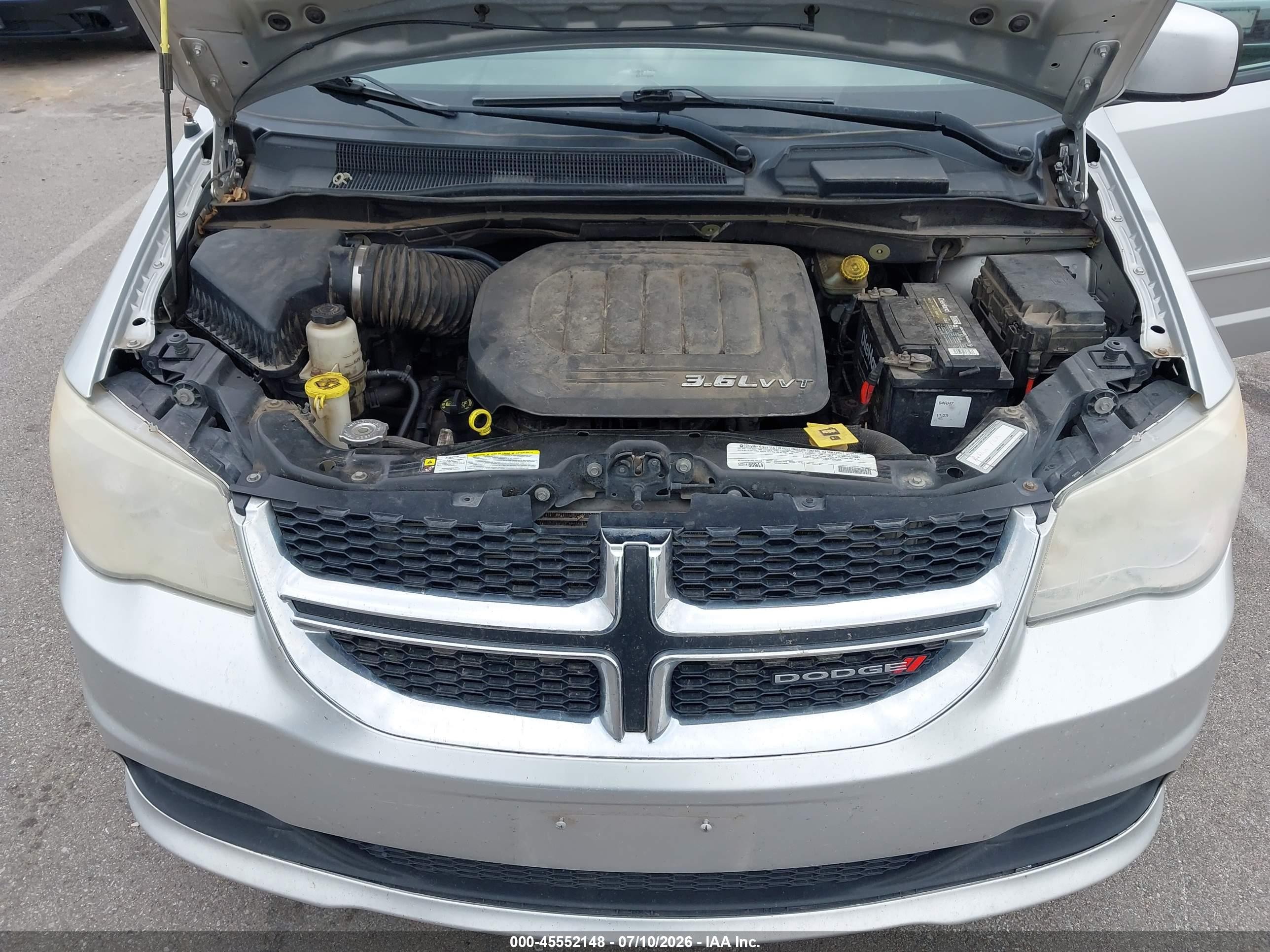2012 Dodge Grand Caravan Sxt Silver vin: 2C4RDGCG7CR298716