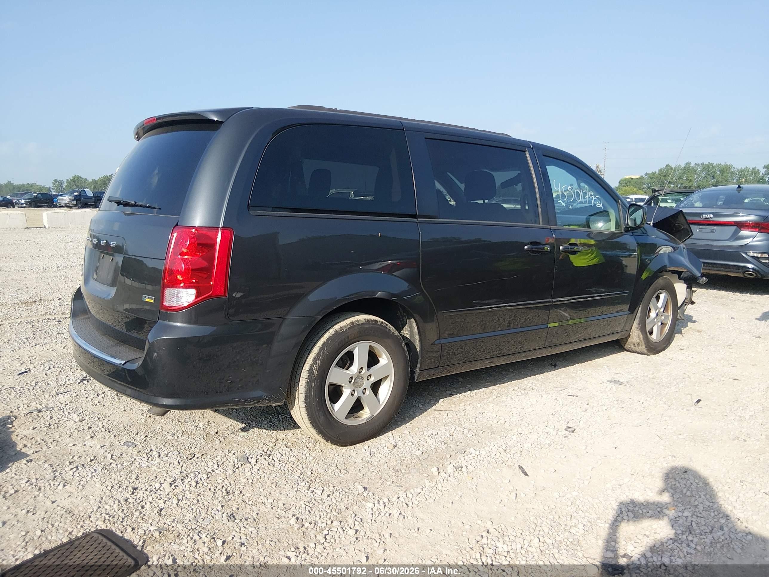 2012 Dodge Grand Caravan Sxt Gray vin: 2C4RDGCG7CR319404