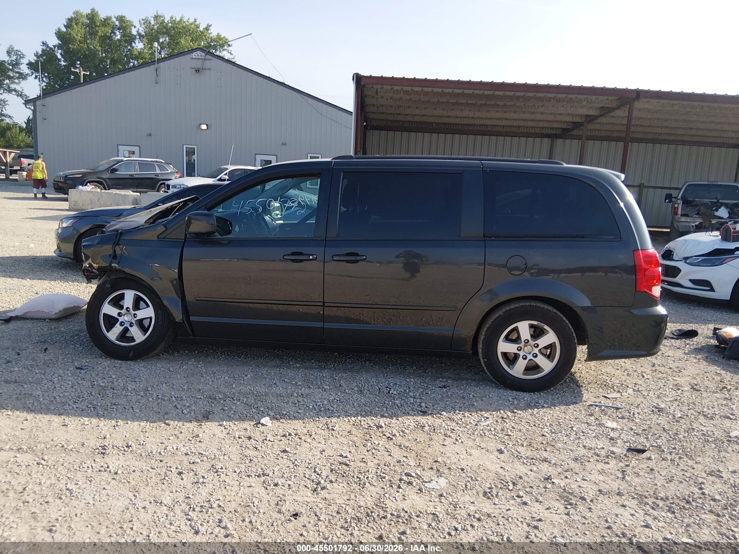 2012 Dodge Grand Caravan Sxt Gray vin: 2C4RDGCG7CR319404