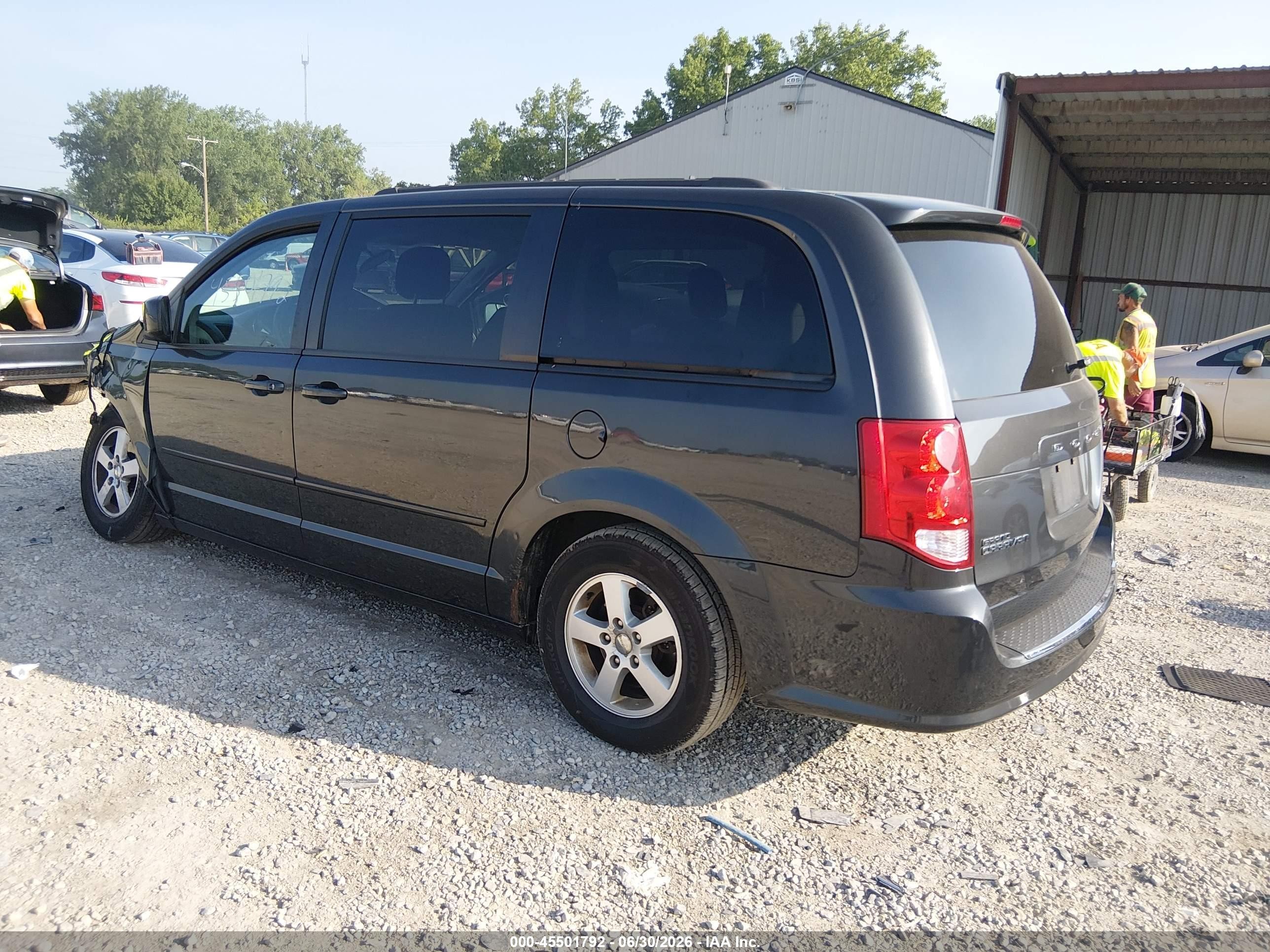 2012 Dodge Grand Caravan Sxt Gray vin: 2C4RDGCG7CR319404