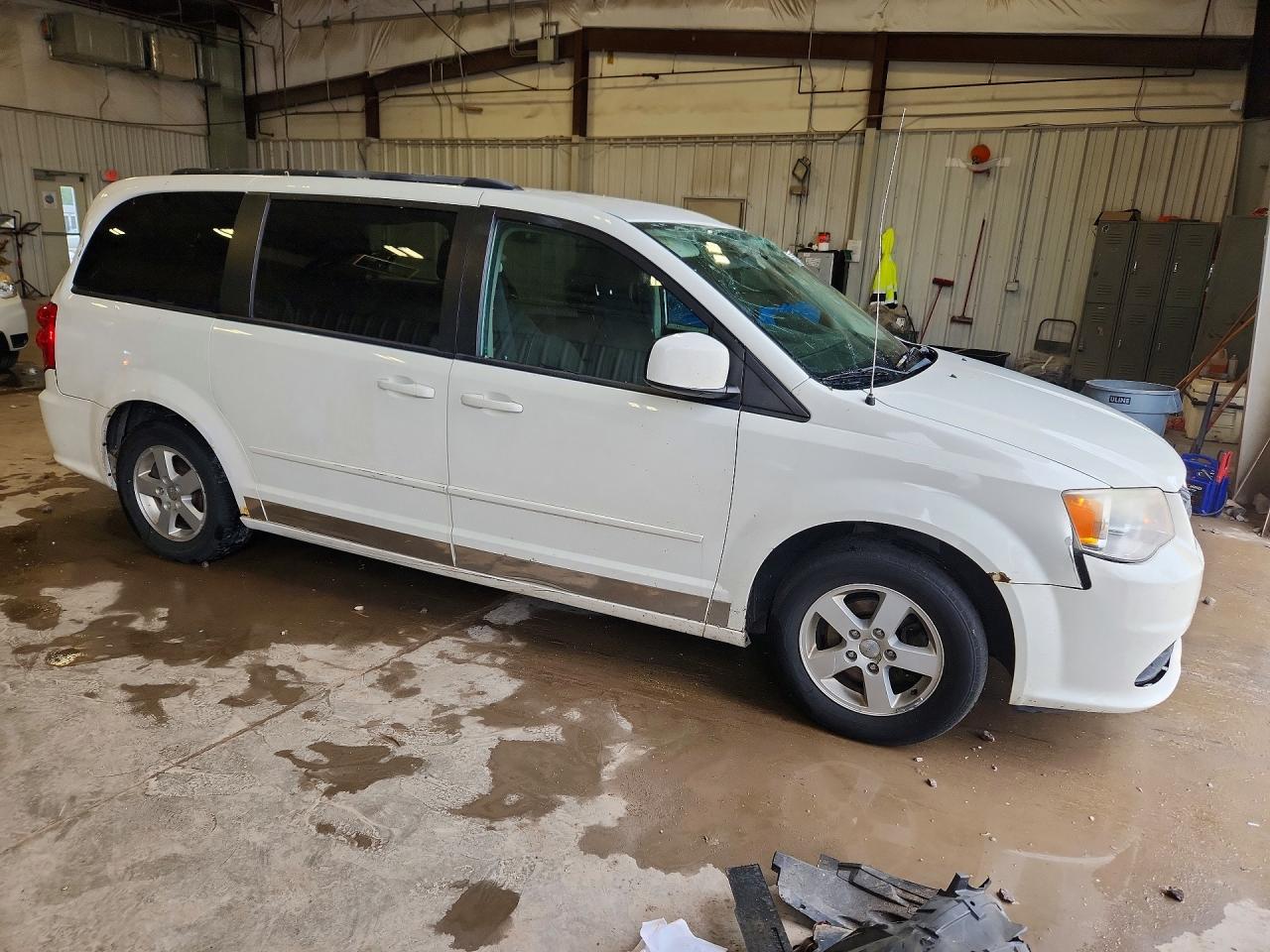 2012 Dodge Grand Caravan Sxt White vin: 2C4RDGCG7CR356842