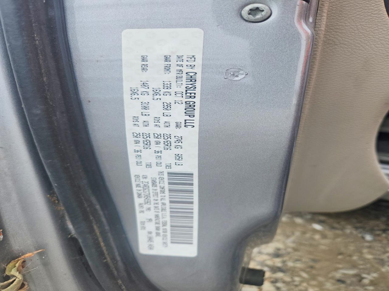 2013 Dodge Grand Caravan Sxt Silver vin: 2C4RDGCG7DR545962