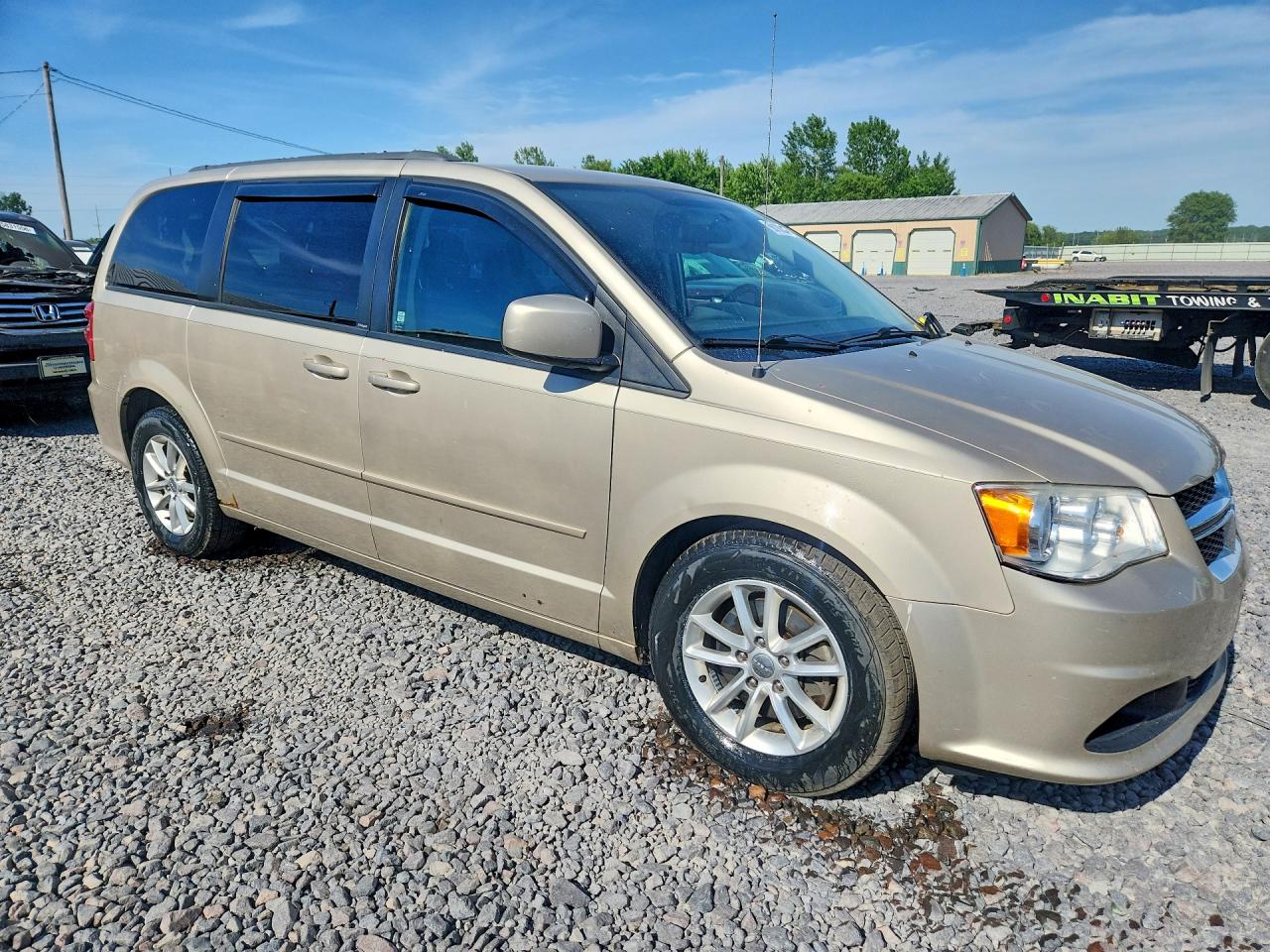 2013 Dodge Grand Caravan Sxt Beige vin: 2C4RDGCG7DR563216
