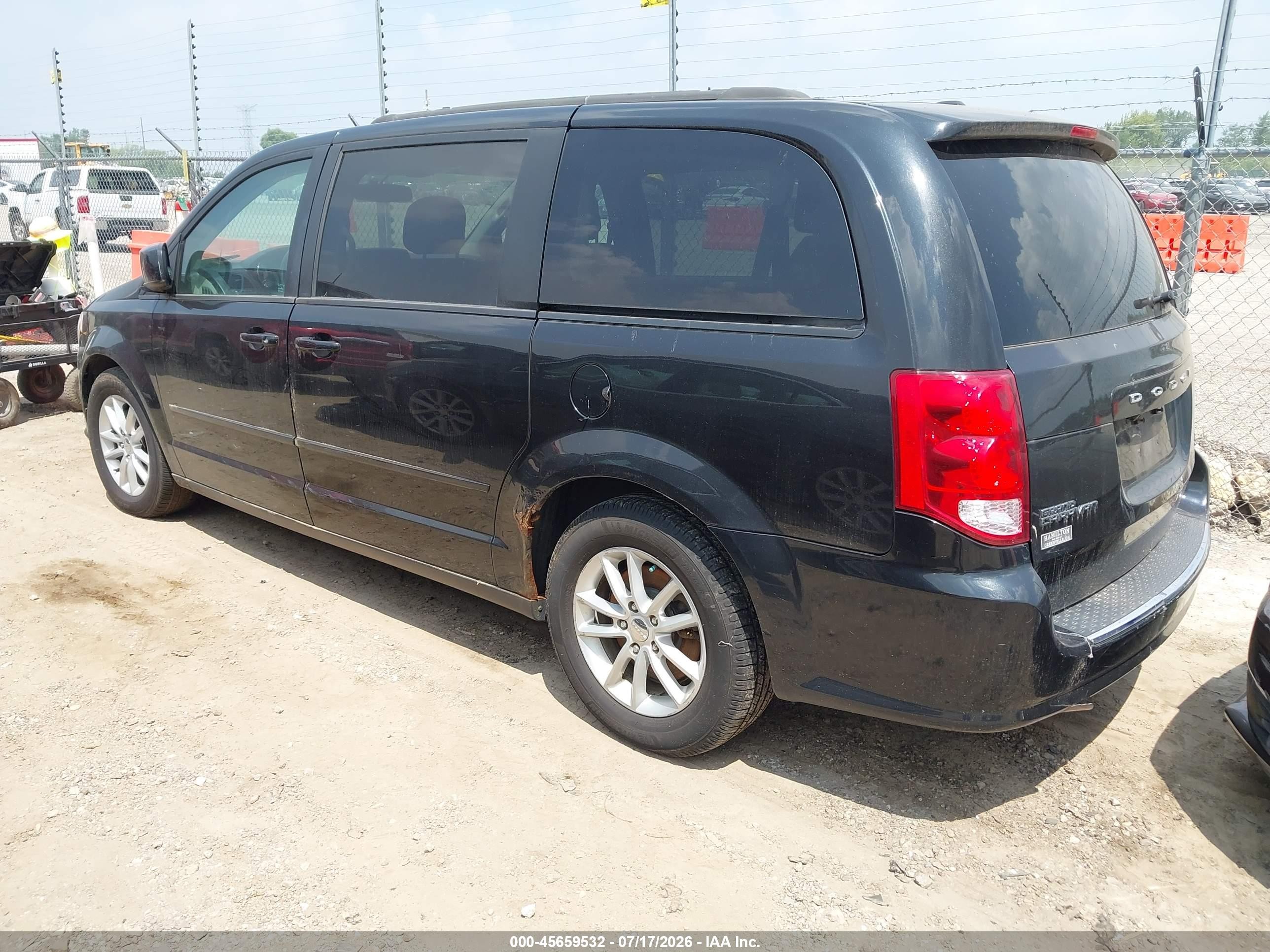 2013 Dodge Grand Caravan Sxt Черный vin: 2C4RDGCG7DR633488