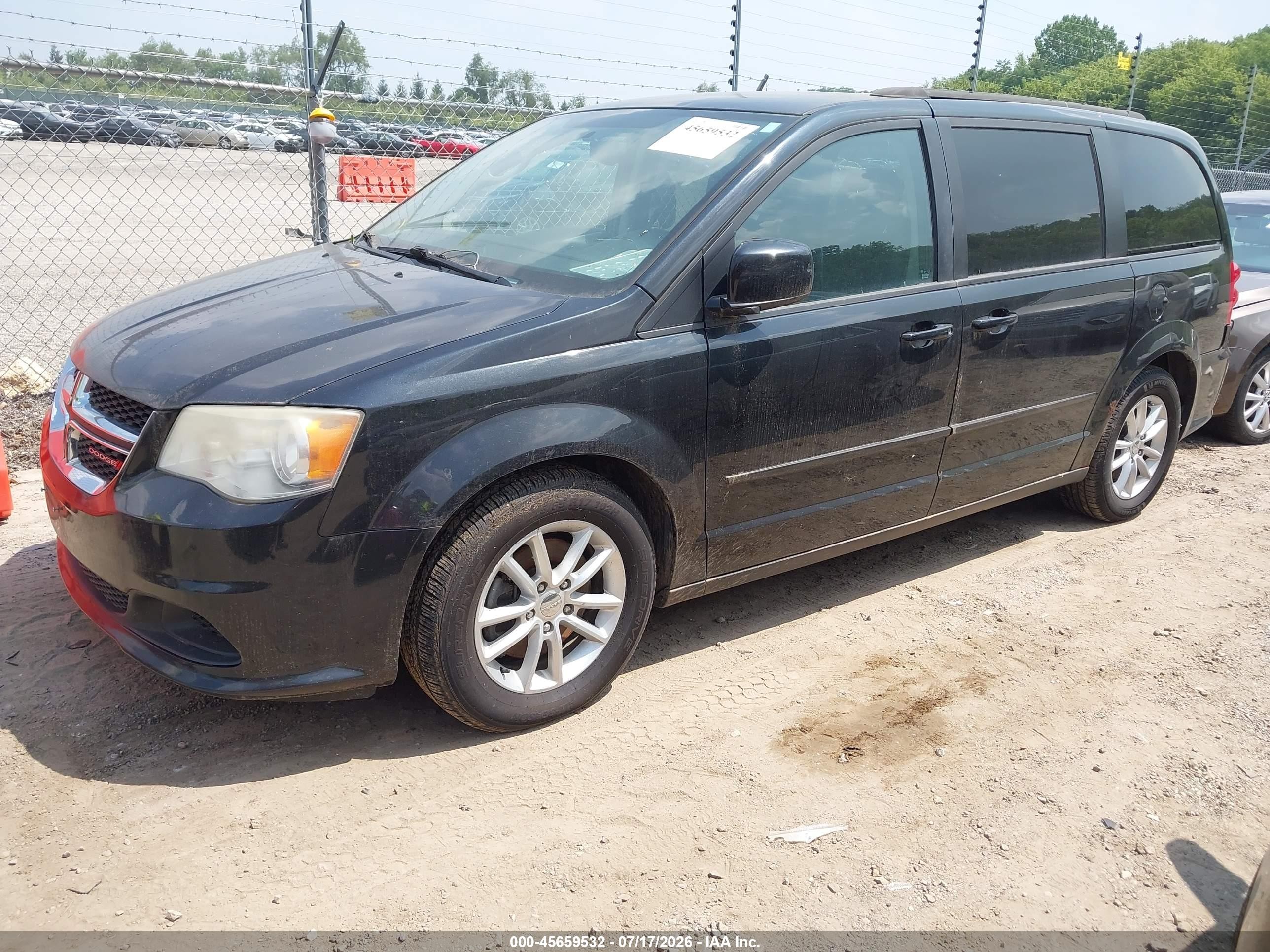 2013 Dodge Grand Caravan Sxt Черный vin: 2C4RDGCG7DR633488