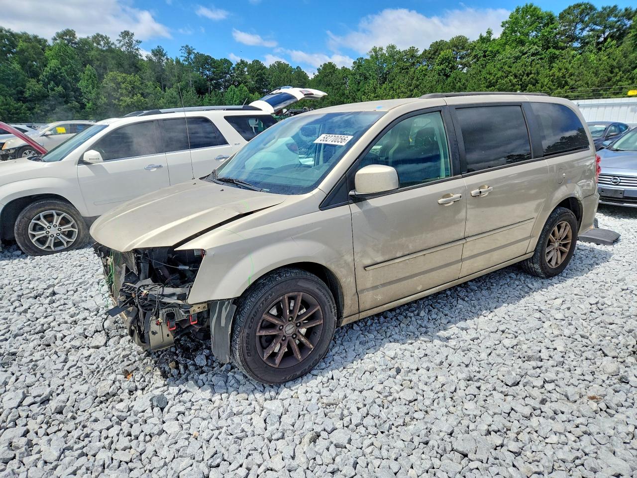 2013 Dodge Grand Caravan Sxt Beige vin: 2C4RDGCG7DR648279