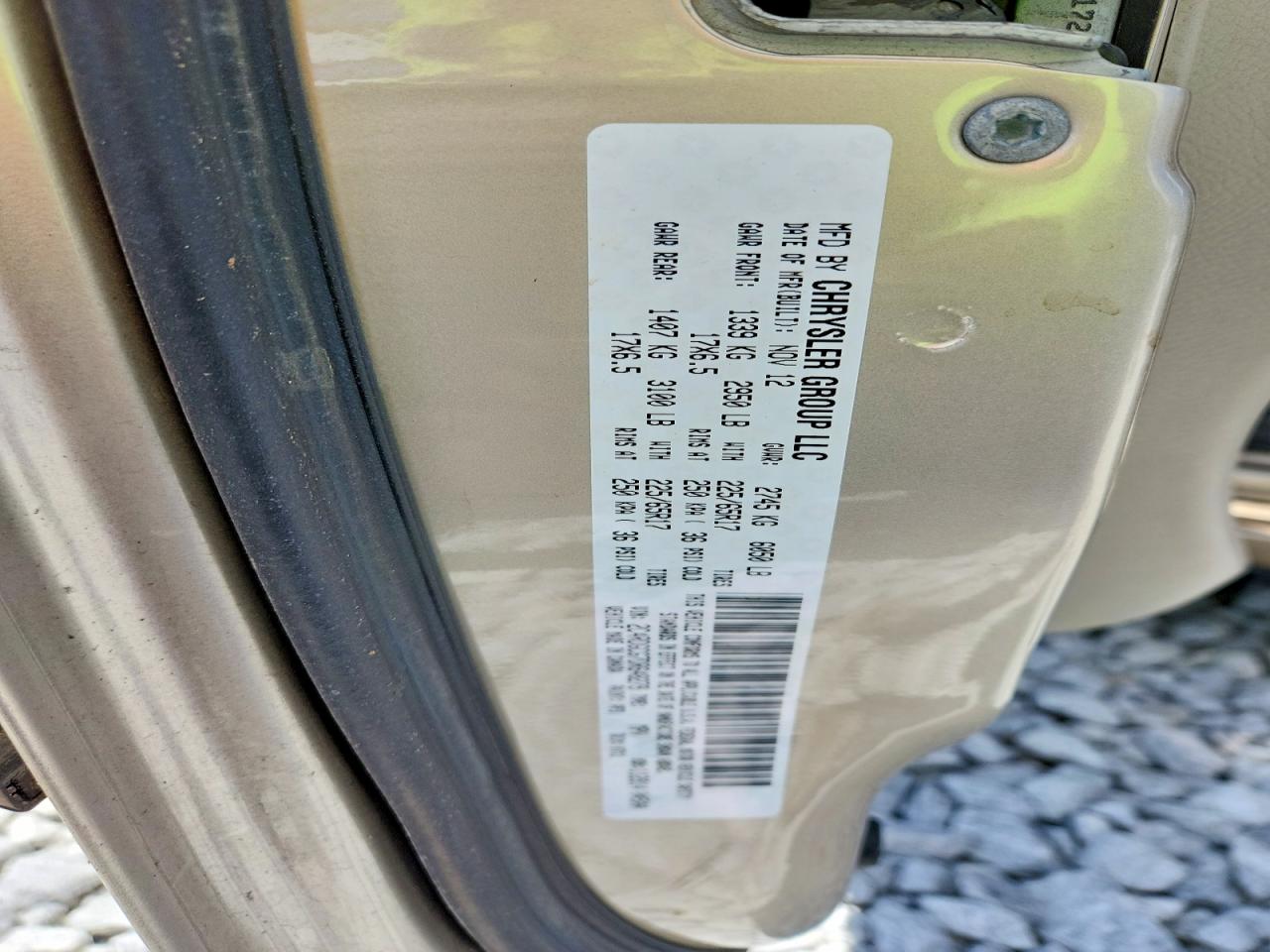 2013 Dodge Grand Caravan Sxt Beige vin: 2C4RDGCG7DR648279