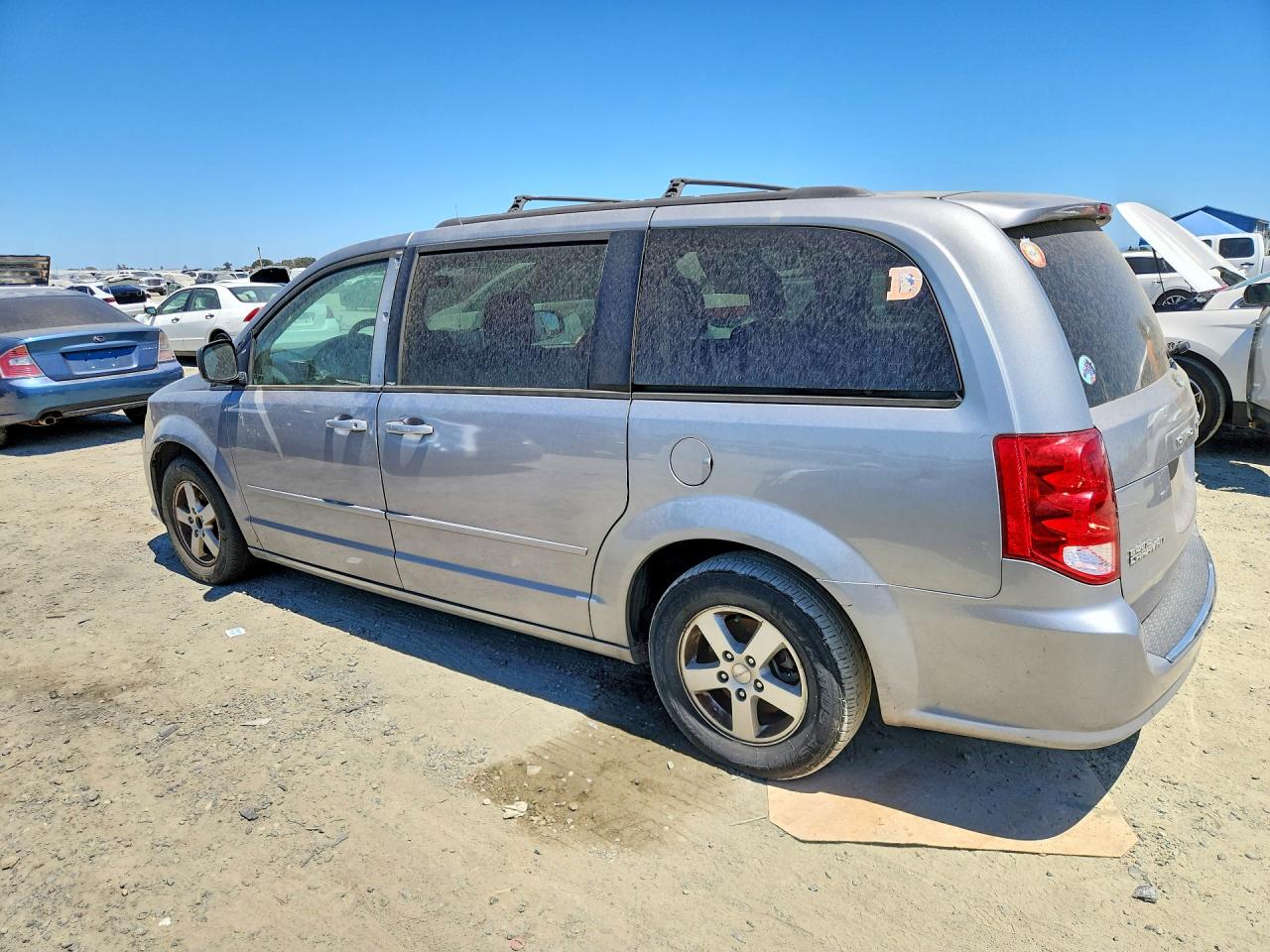 2013 Dodge Grand Caravan Sxt Silver vin: 2C4RDGCG7DR655023