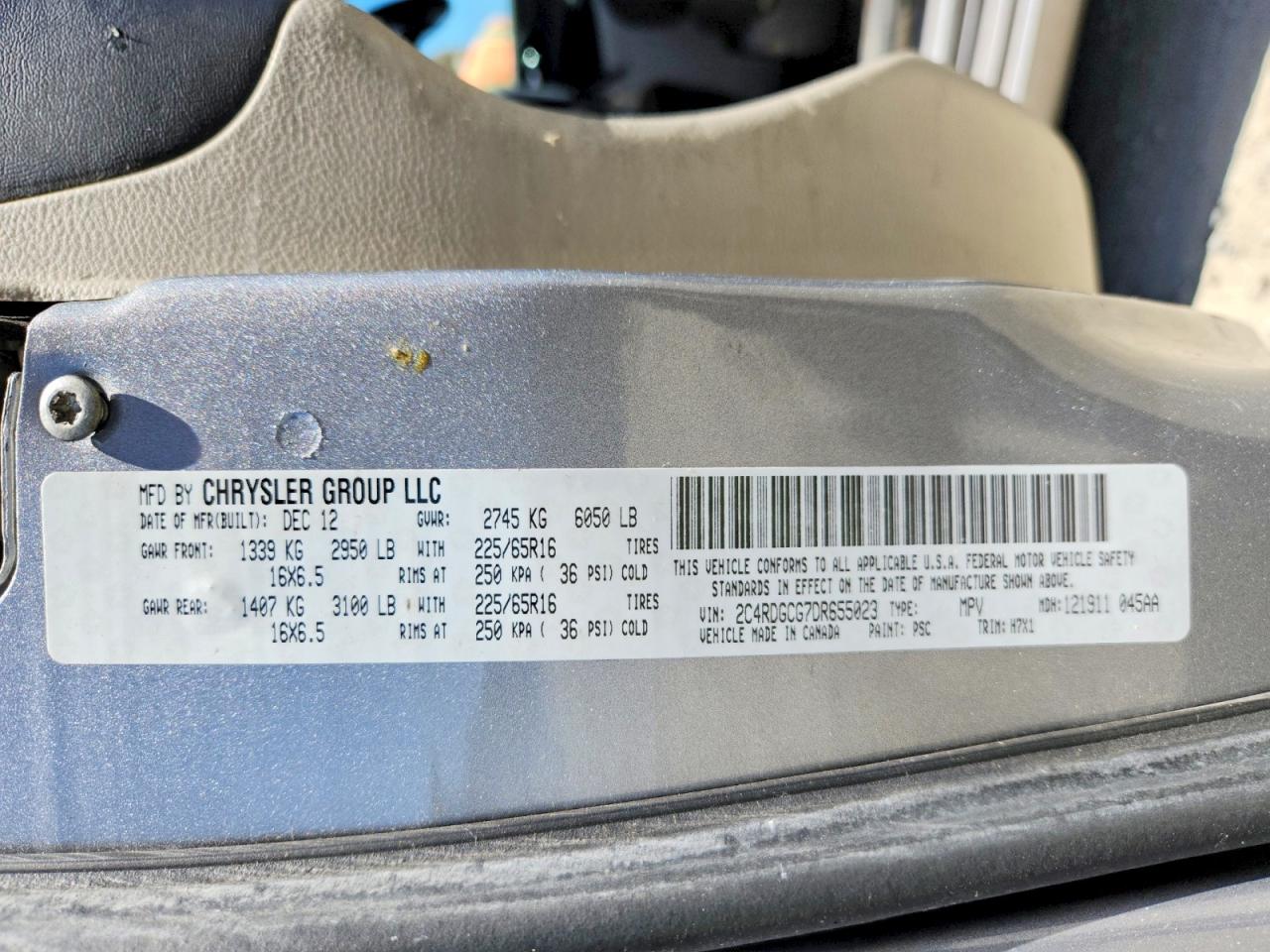 2013 Dodge Grand Caravan Sxt Silver vin: 2C4RDGCG7DR655023