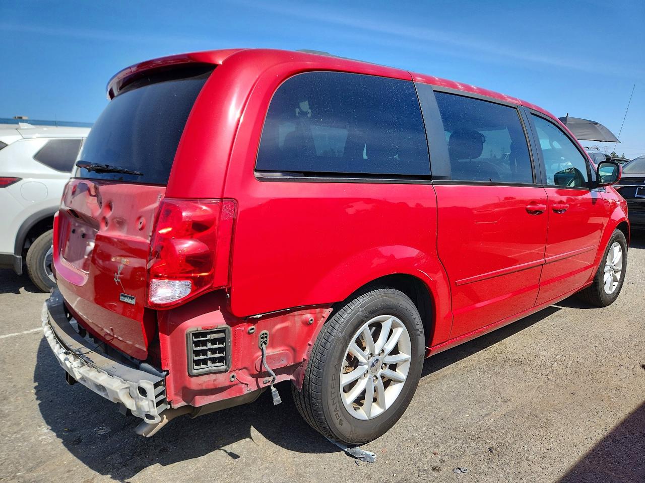 2013 Dodge Grand Caravan Sxt Red vin: 2C4RDGCG7DR686594