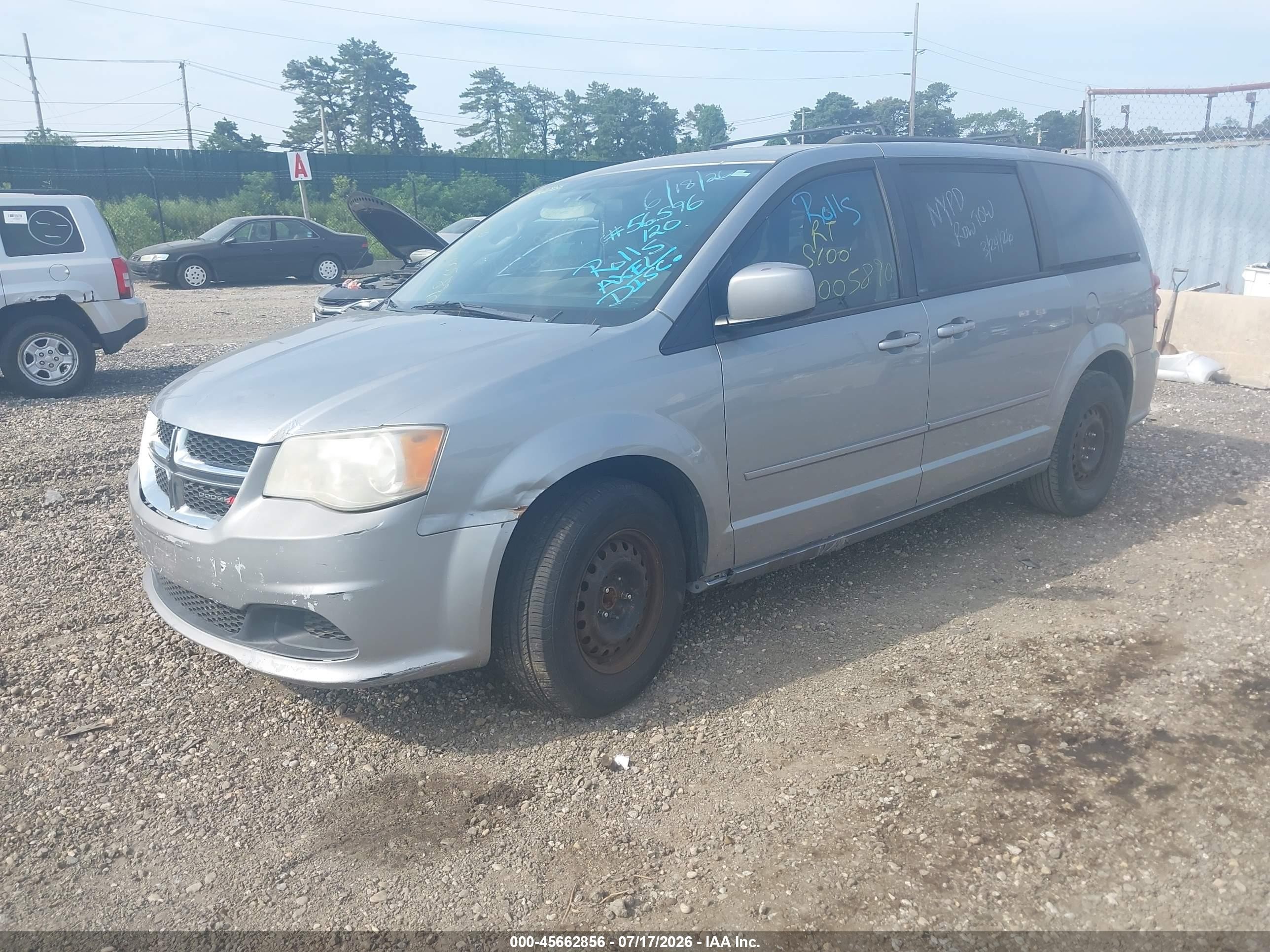 2013 Dodge Grand Caravan Sxt Gray vin: 2C4RDGCG7DR717097