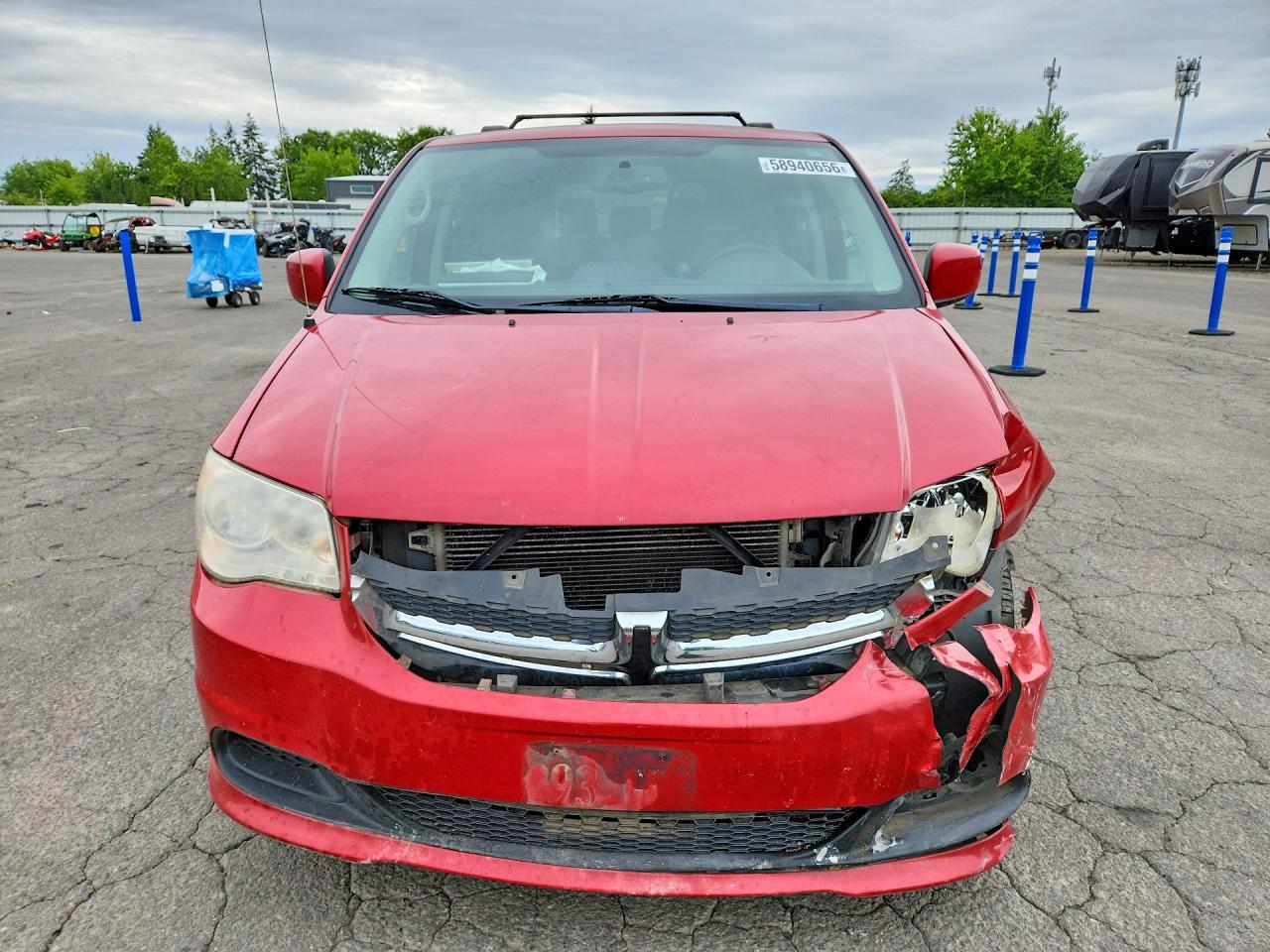 2013 Dodge Grand Caravan Sxt Красный vin: 2C4RDGCG7DR799154