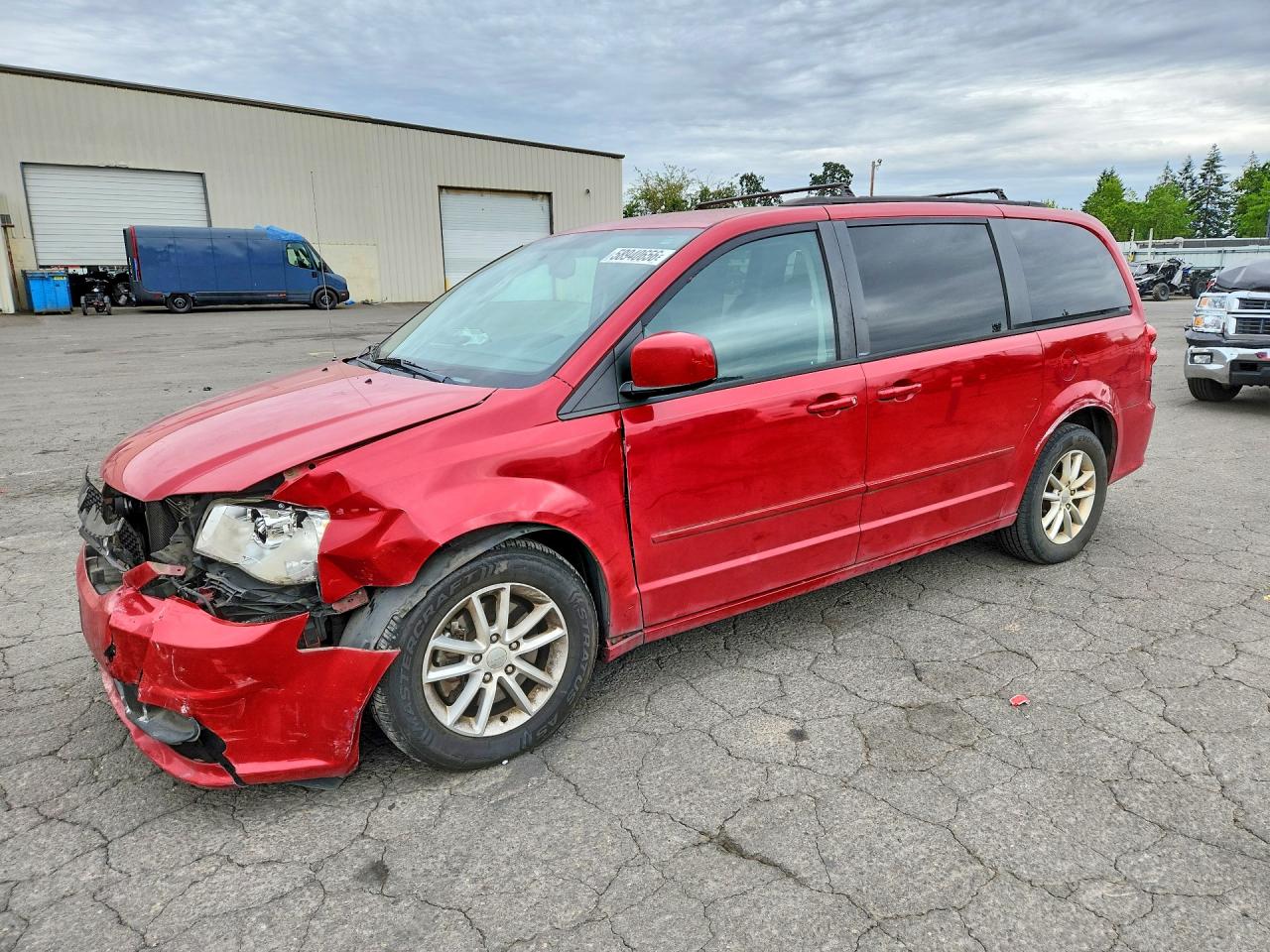 2013 Dodge Grand Caravan Sxt Красный vin: 2C4RDGCG7DR799154