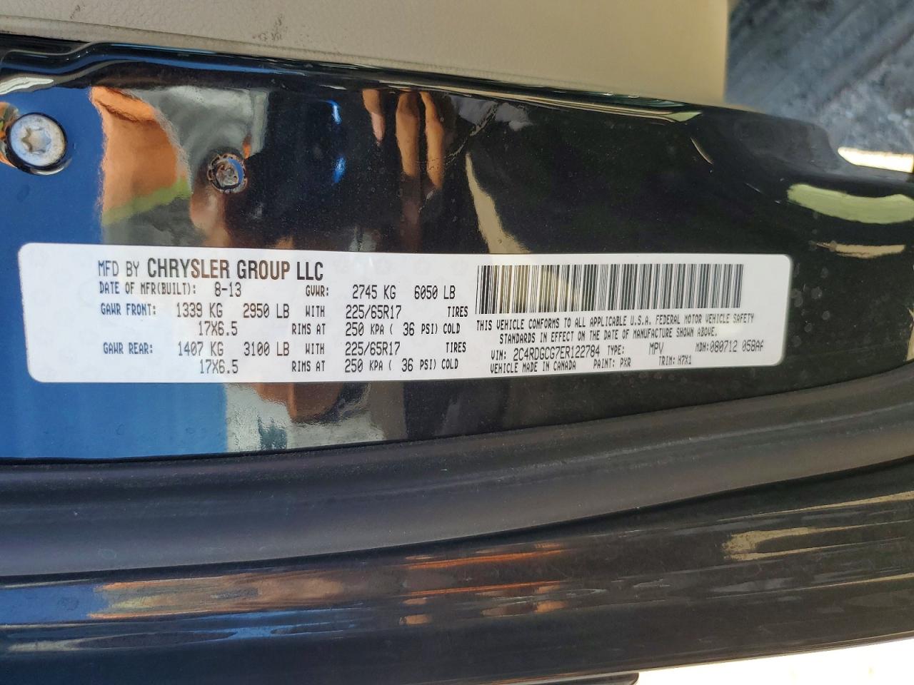 2014 Dodge Grand Caravan Sxt Black vin: 2C4RDGCG7ER122784