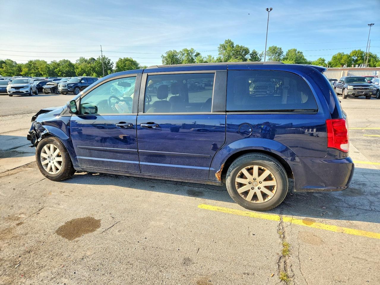 2014 Dodge Grand Caravan Sxt Синий vin: 2C4RDGCG7ER184038