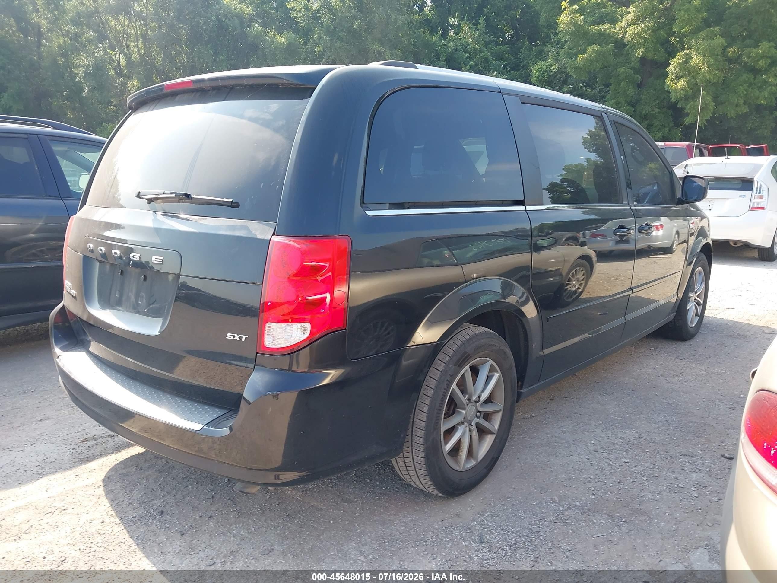 2014 Dodge Grand Caravan Sxt 30th Anniversary Black vin: 2C4RDGCG7ER194262