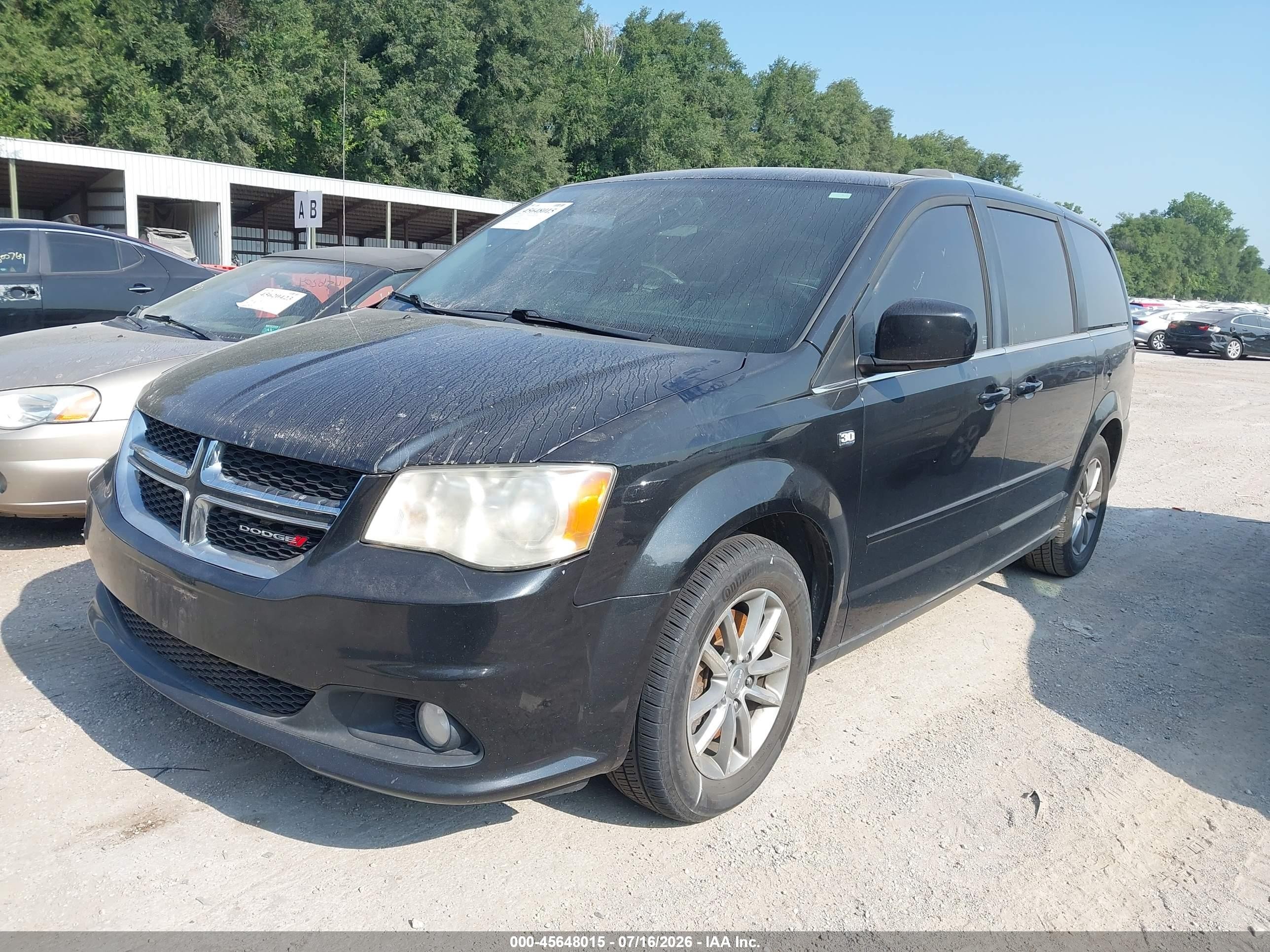 2014 Dodge Grand Caravan Sxt 30th Anniversary Black vin: 2C4RDGCG7ER194262