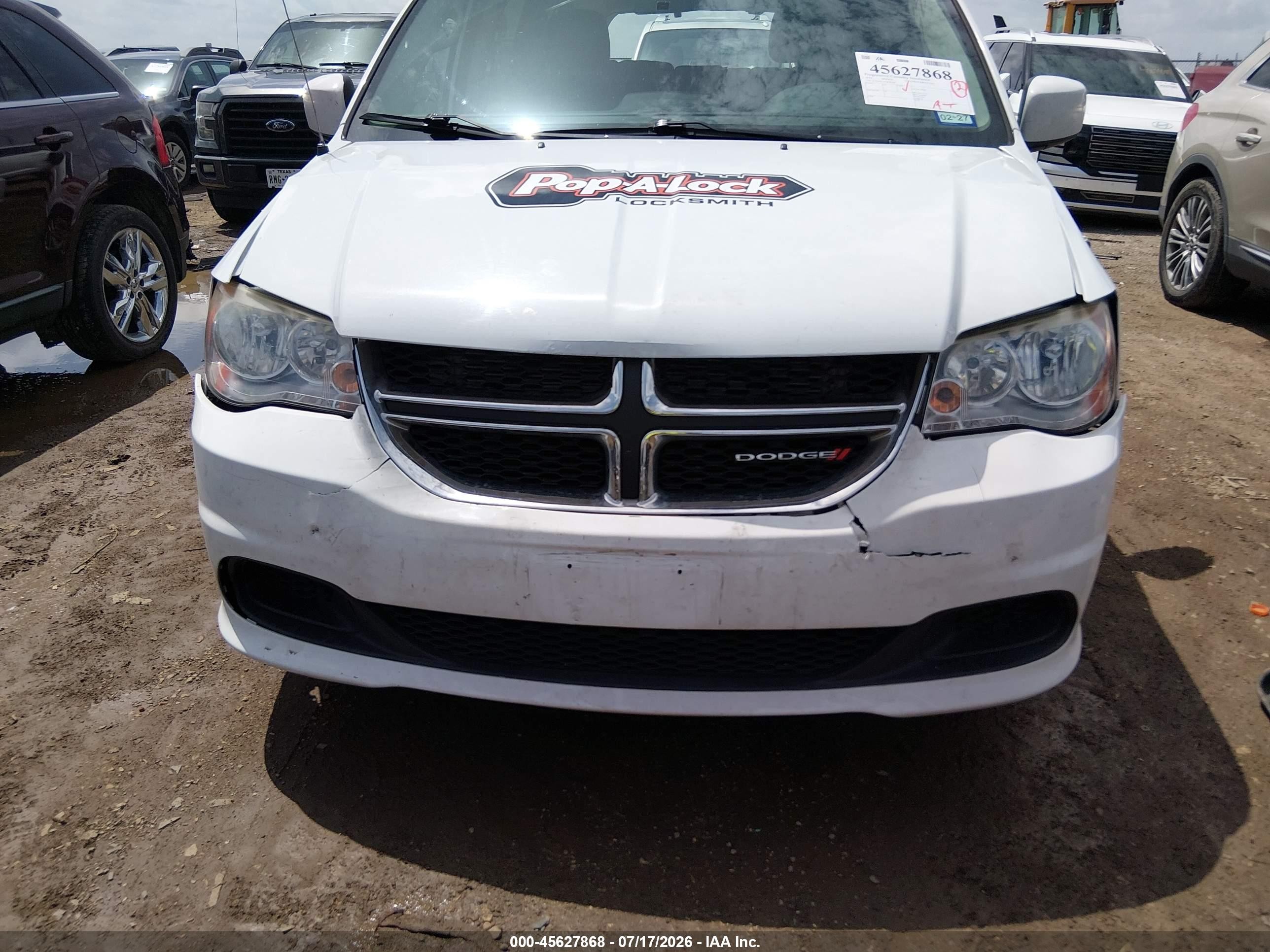 2014 Dodge Grand Caravan Sxt Белый vin: 2C4RDGCG7ER202487