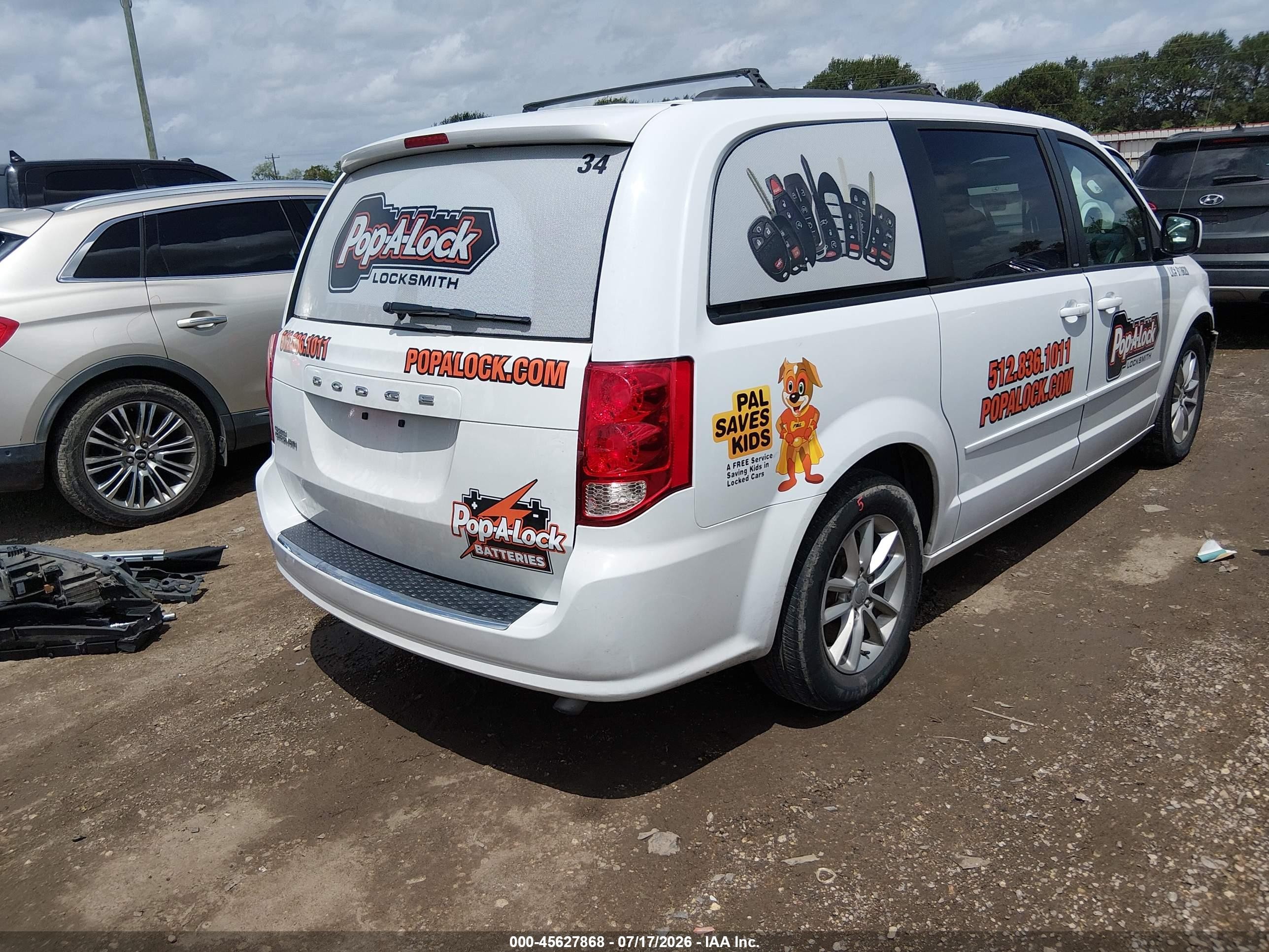 2014 Dodge Grand Caravan Sxt Белый vin: 2C4RDGCG7ER202487