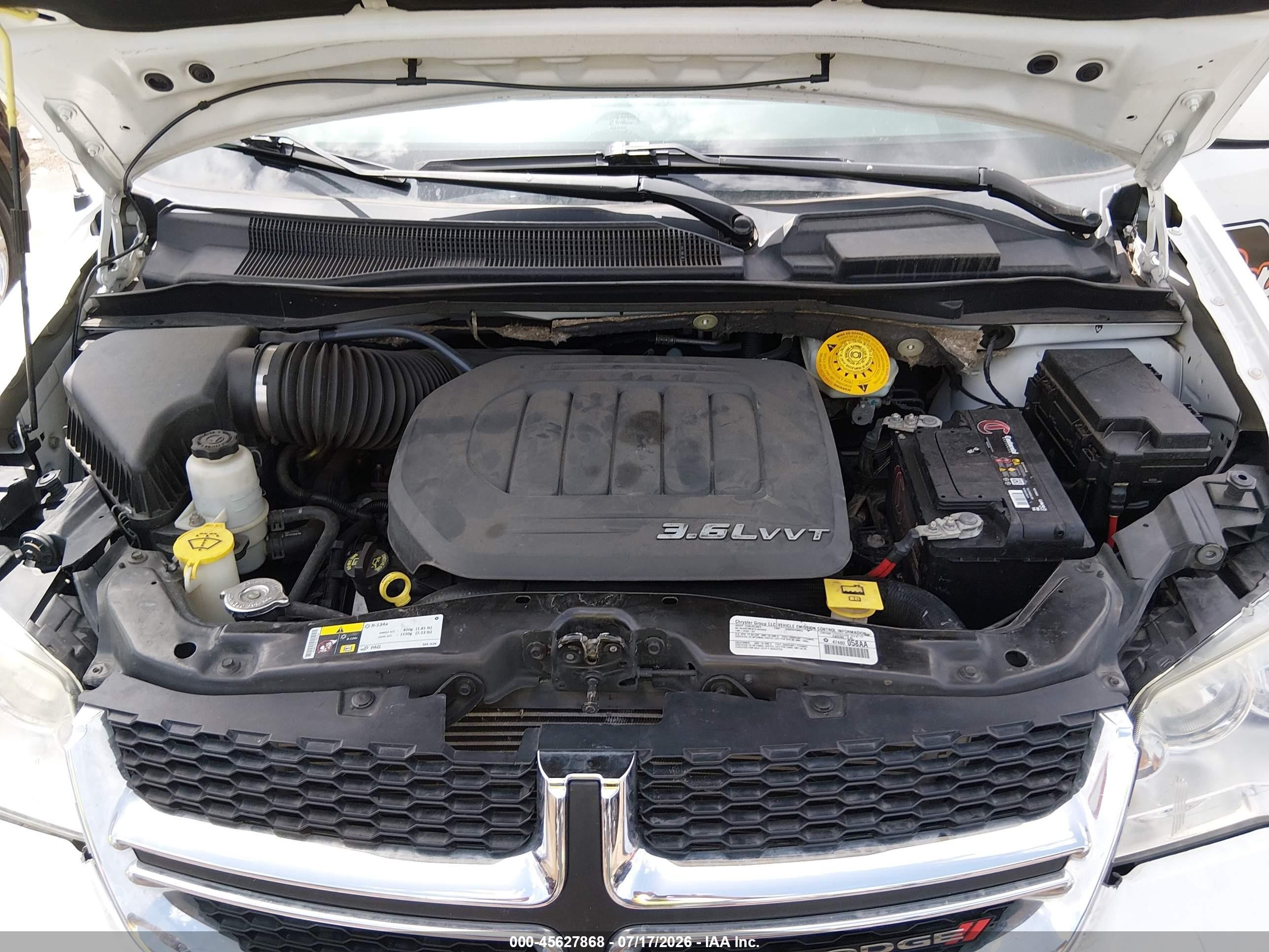 2014 Dodge Grand Caravan Sxt Белый vin: 2C4RDGCG7ER202487