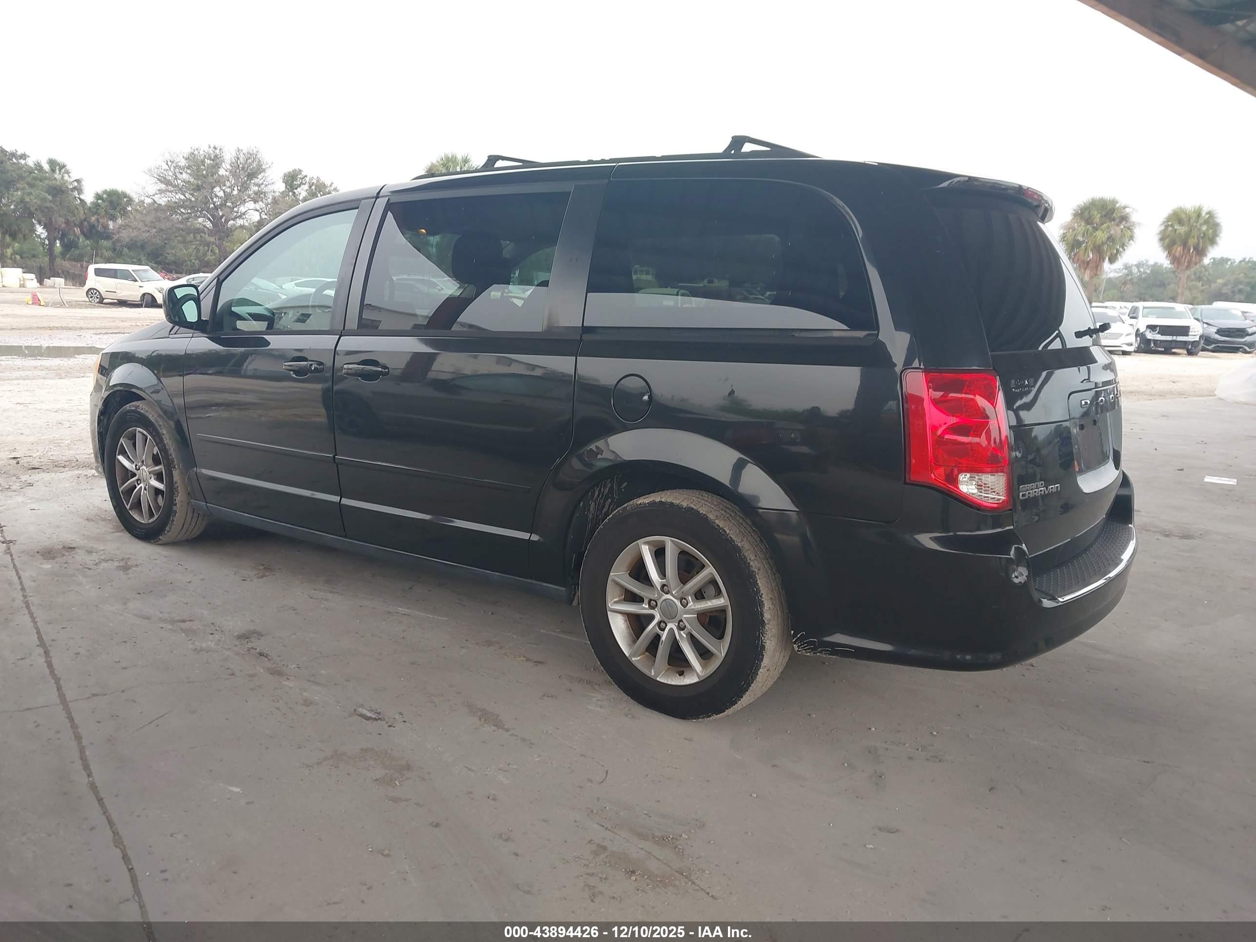 2014 Dodge Grand Caravan Sxt Black vin: 2C4RDGCG7ER245680