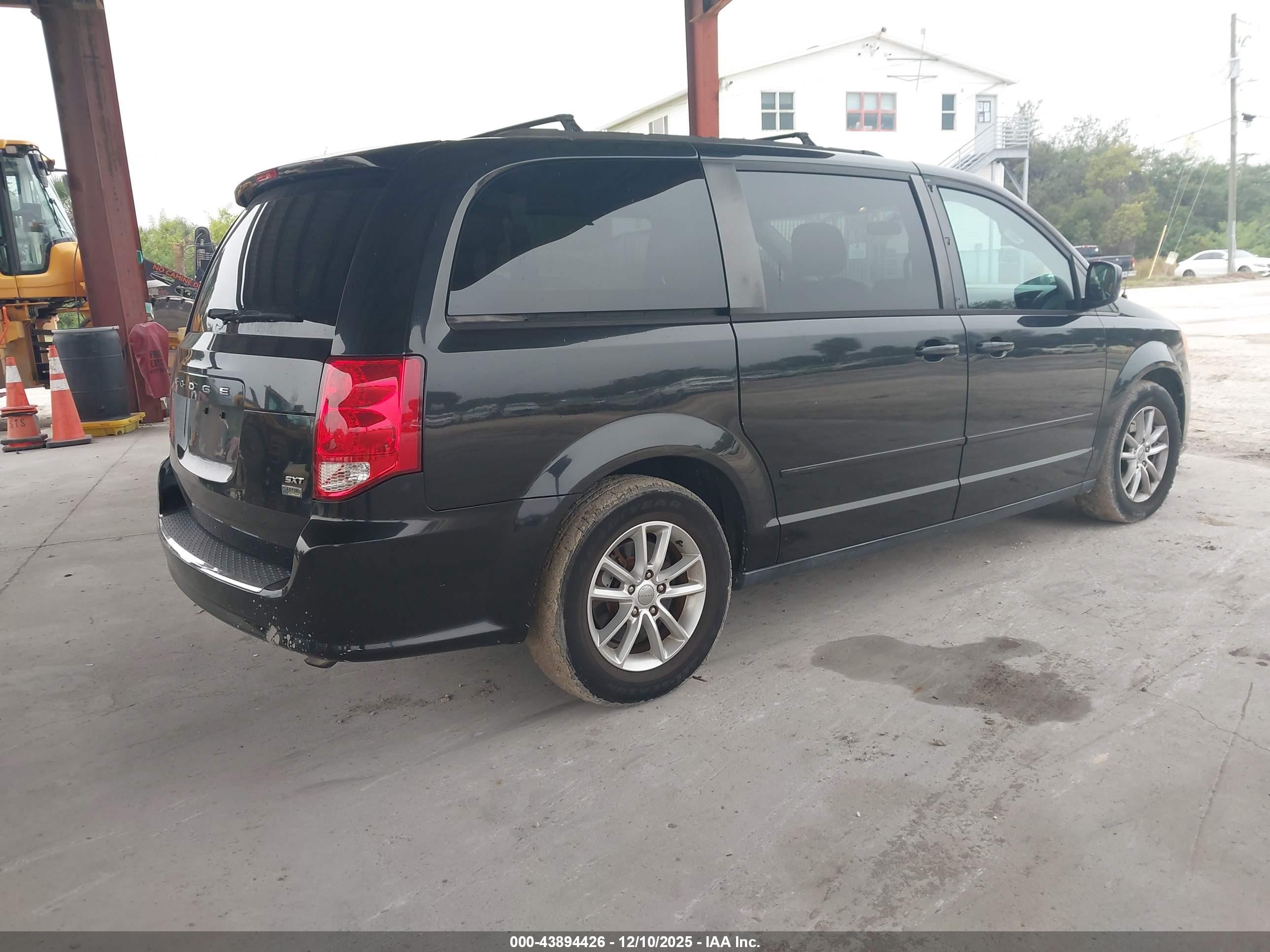 2014 Dodge Grand Caravan Sxt Black vin: 2C4RDGCG7ER245680