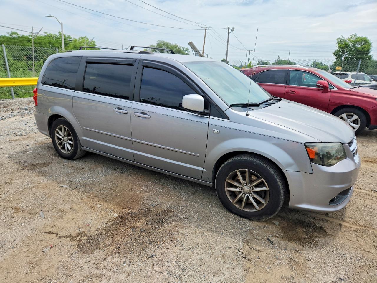 2014 Dodge Grand Caravan Sxt Gray vin: 2C4RDGCG7ER258087