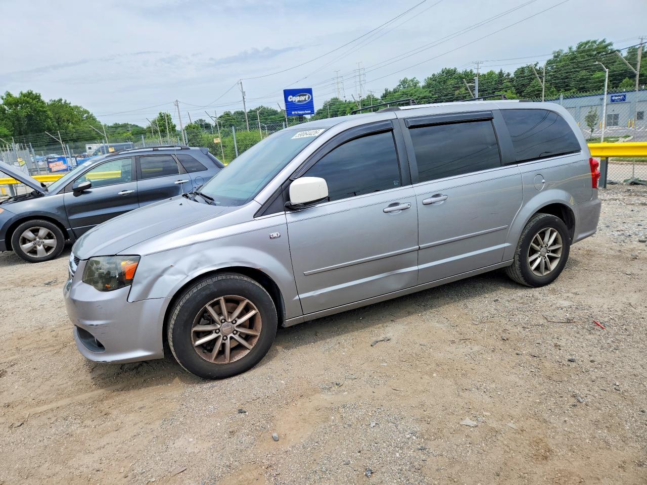 2014 Dodge Grand Caravan Sxt Gray vin: 2C4RDGCG7ER258087