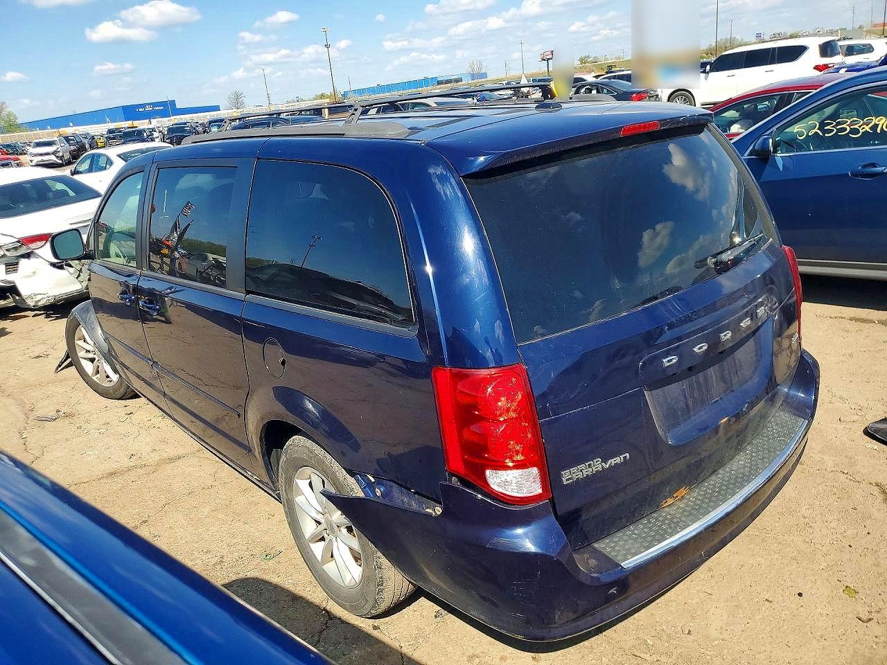 2014 Dodge Grand Caravan Sxt Blue vin: 2C4RDGCG7ER275889